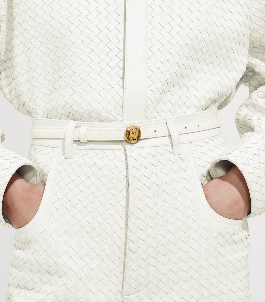Bottega Veneta Nappa Leather Faces Belt Image 2