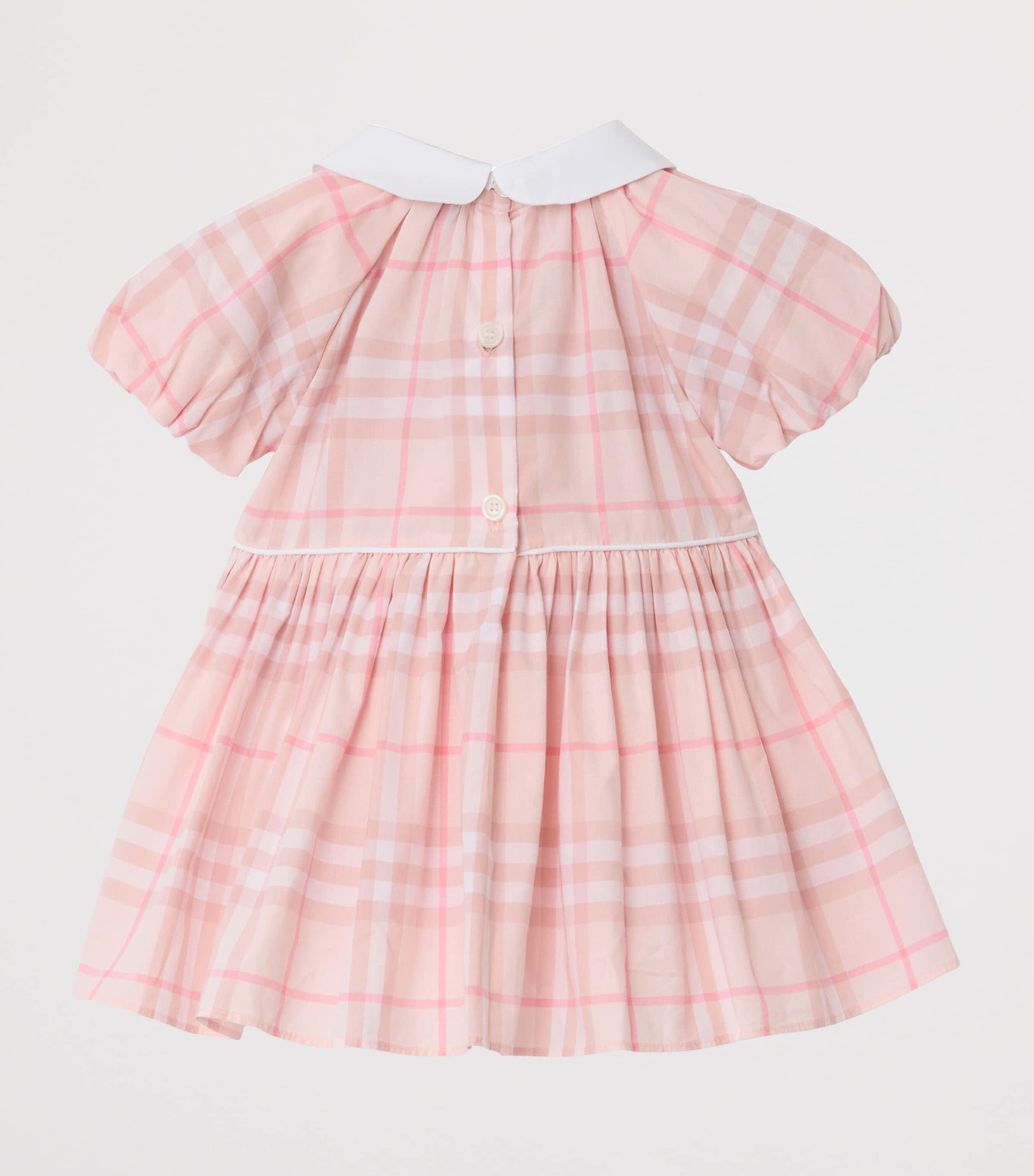 Cotton Check Dress and Bloomers Set (1-18 Months) ICE PINK IP CHECK Image 3