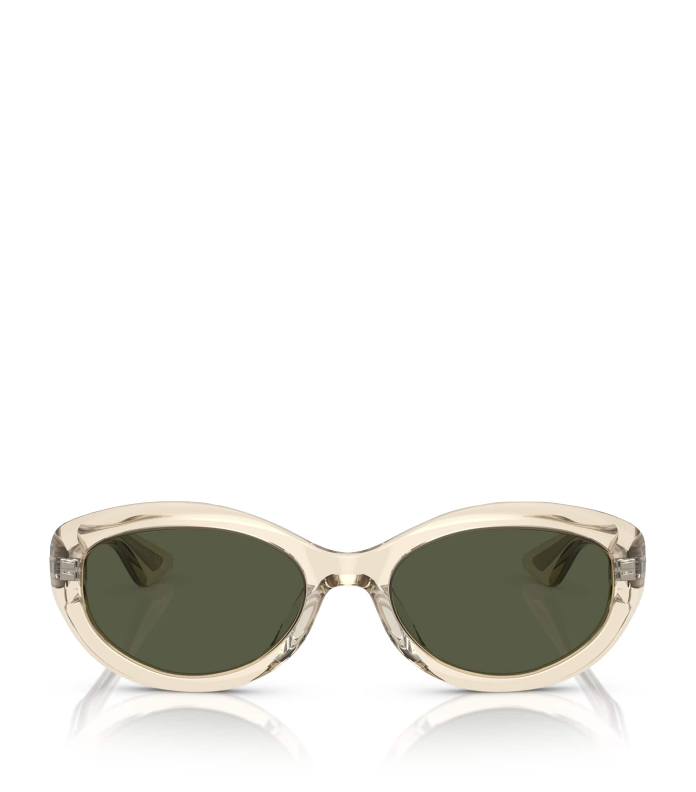 Oliver Peoples X Khaite Acetate 1969c Sunglasses In Beige