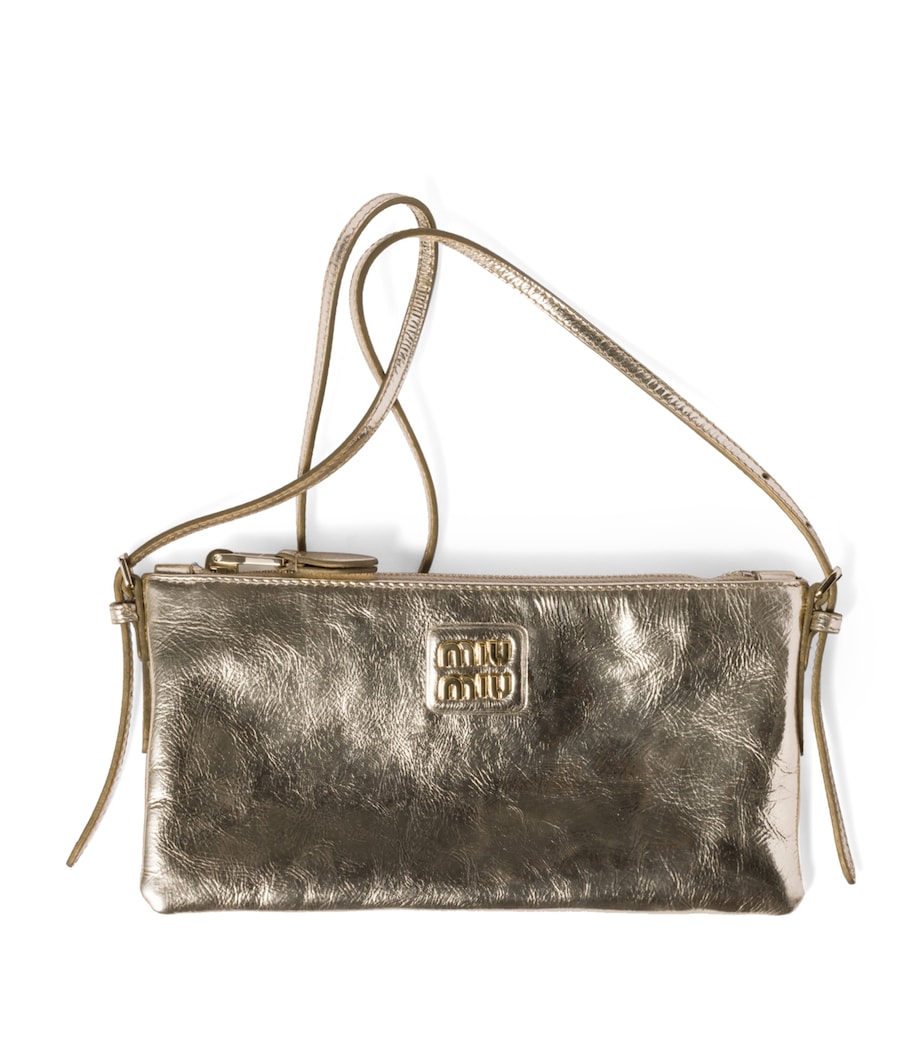 Miu Miu Laminated Nappa Leather Mini Pouch Image 1
