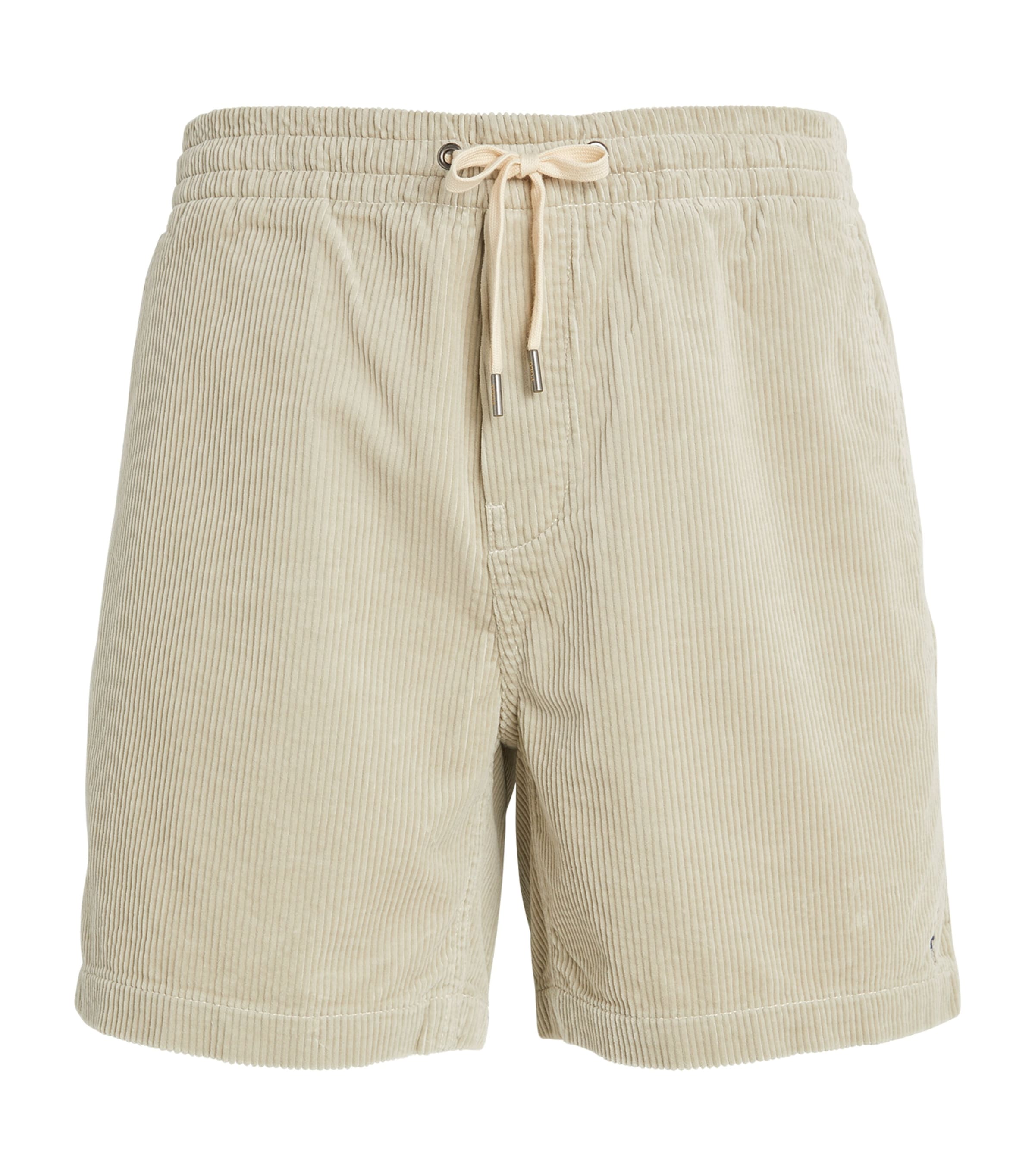 Shop Polo Ralph Lauren Corduroy Prepster Shorts In Beige