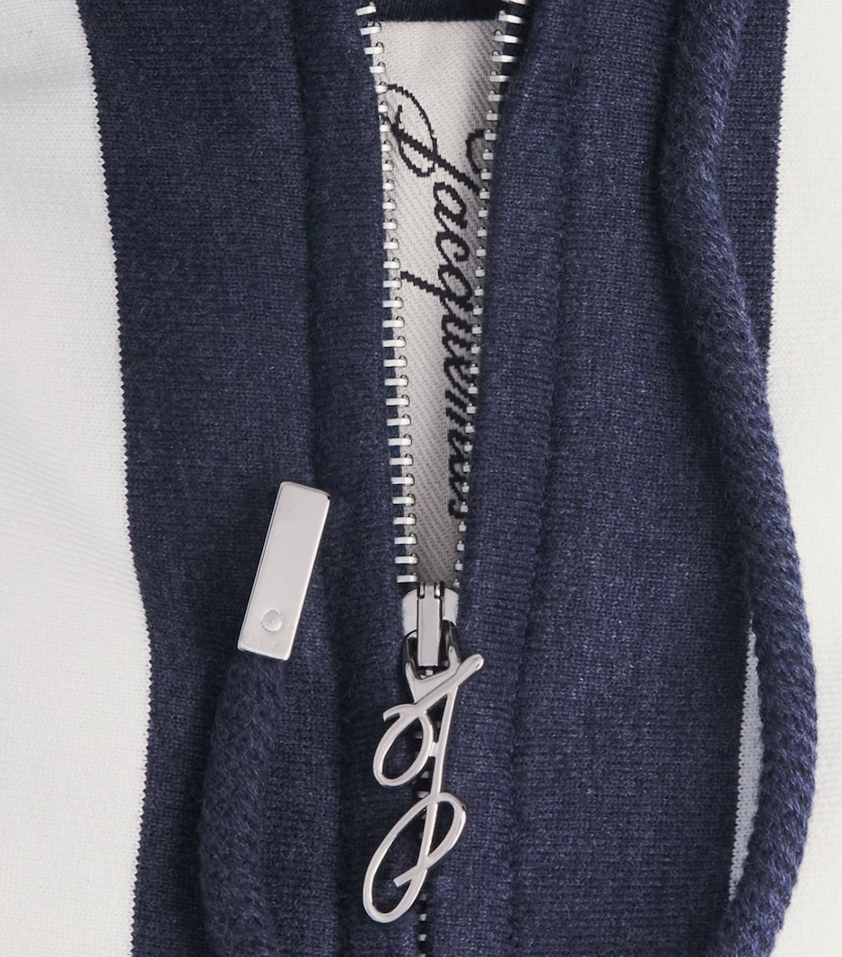 Jacquemus Mens Marinière Stripe Sleeveless Hoodie Jqrd Bg Strp Nvy Image 6
