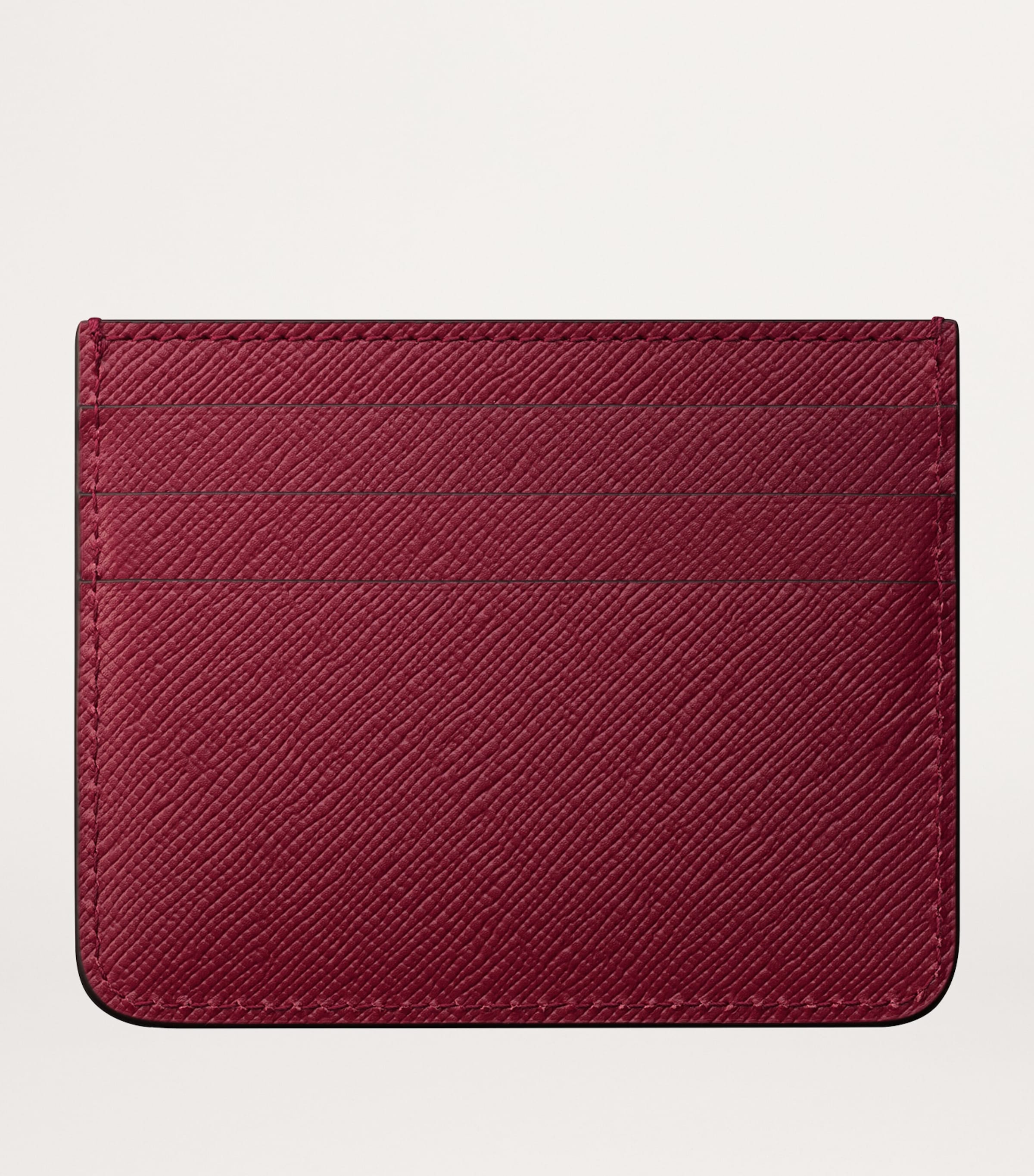 Leather C de Cartier Card Holder RED Image 2