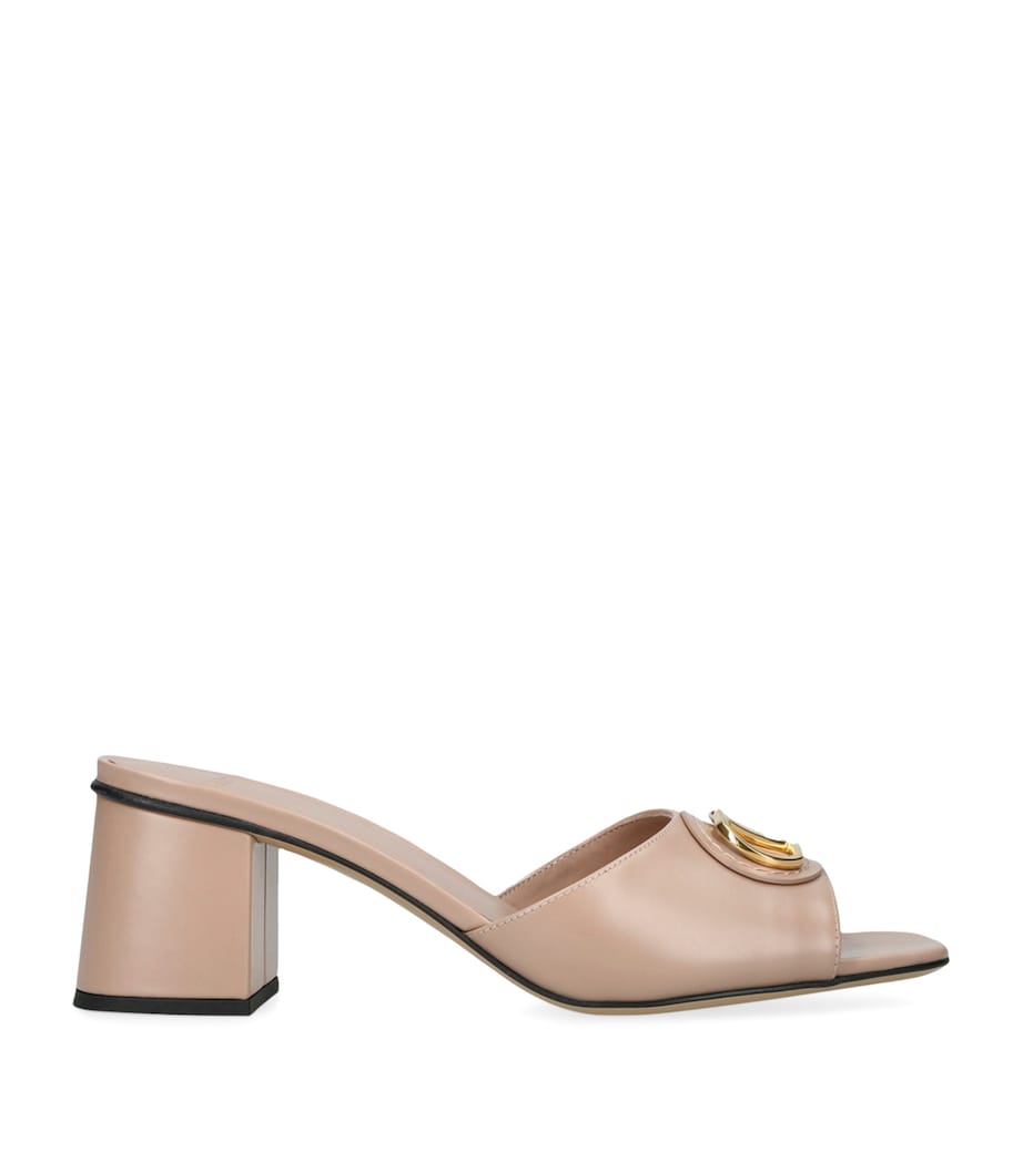 Leather VLogo Mules 60 BLUSH Image 1