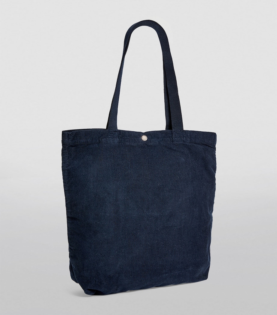 Corduroy Tote Bag NAVY Image 2
