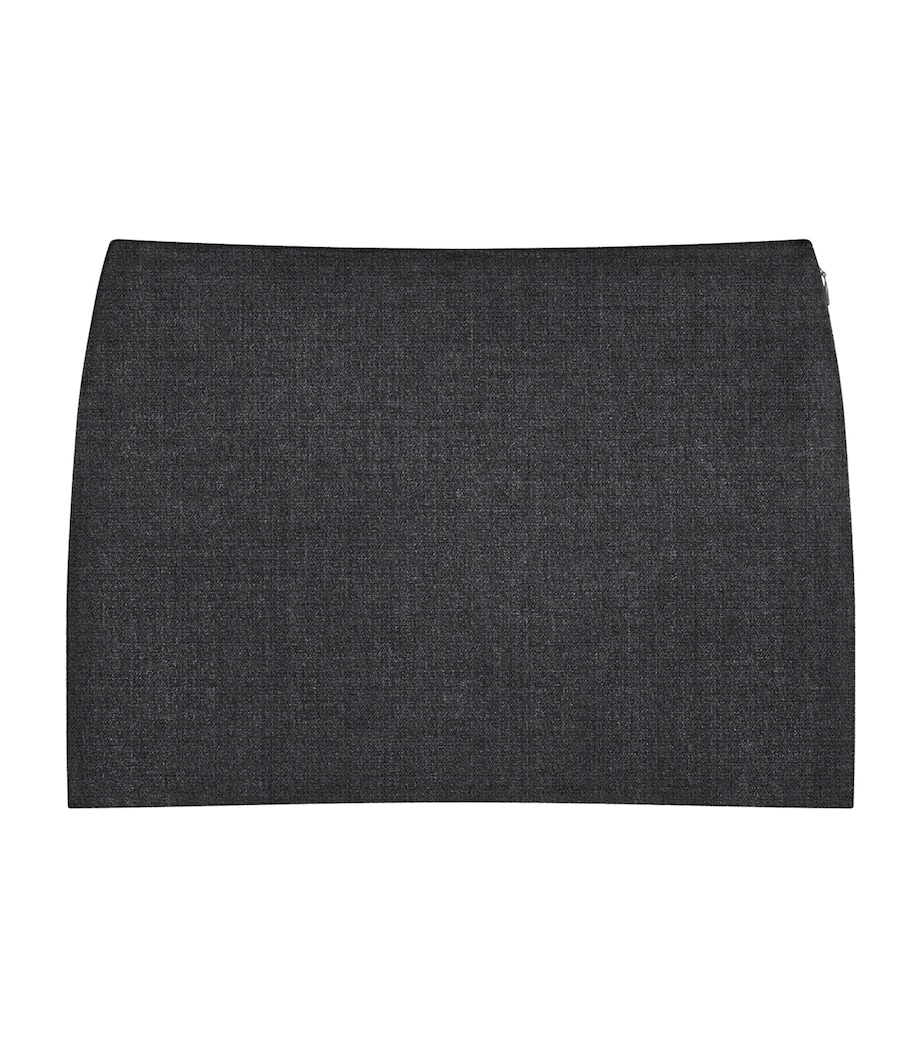Wool Mini Skirt GREY MIX Image 1