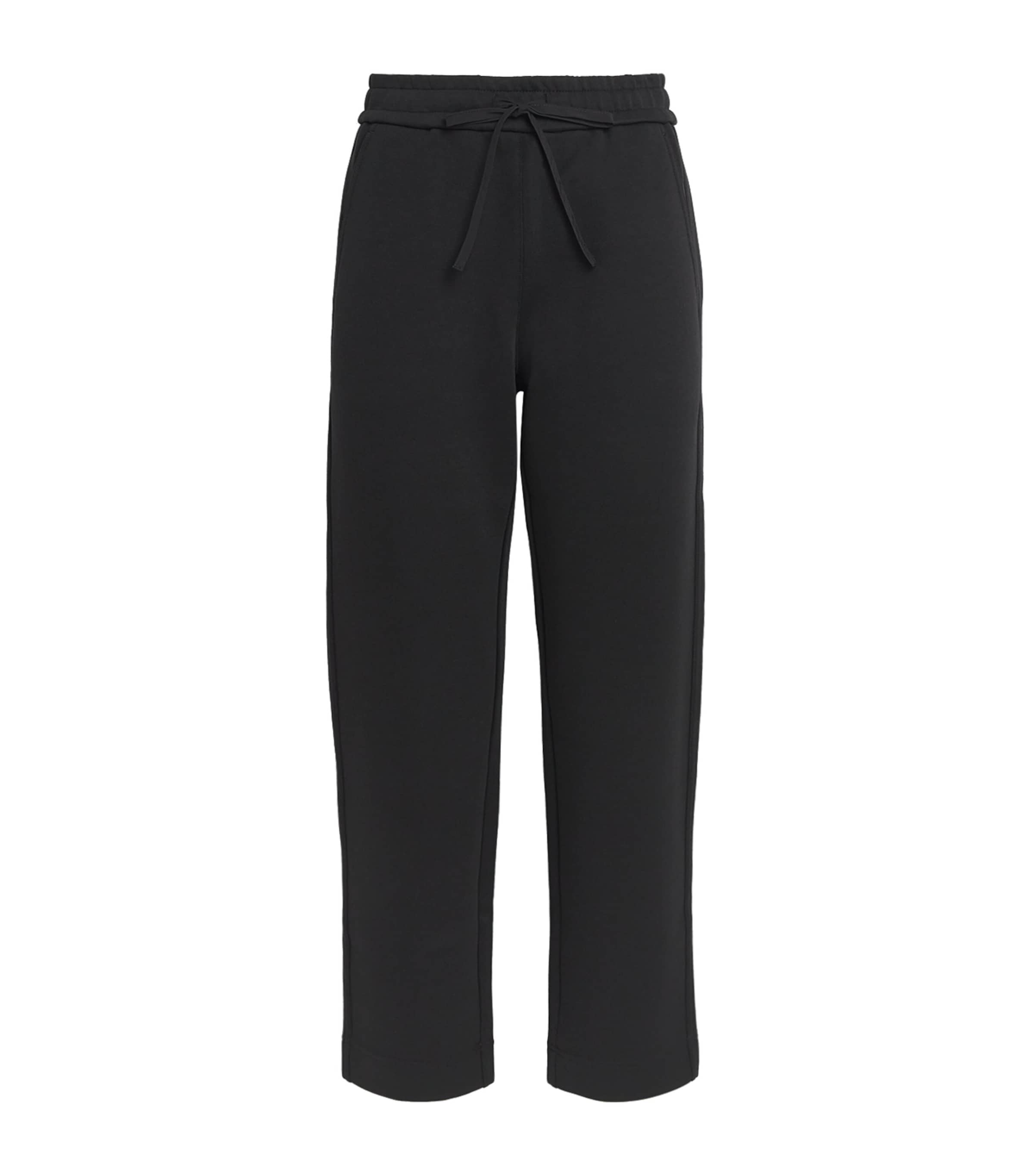 Mm Max Mara Jersey Drawstring Furio Trousers In Black