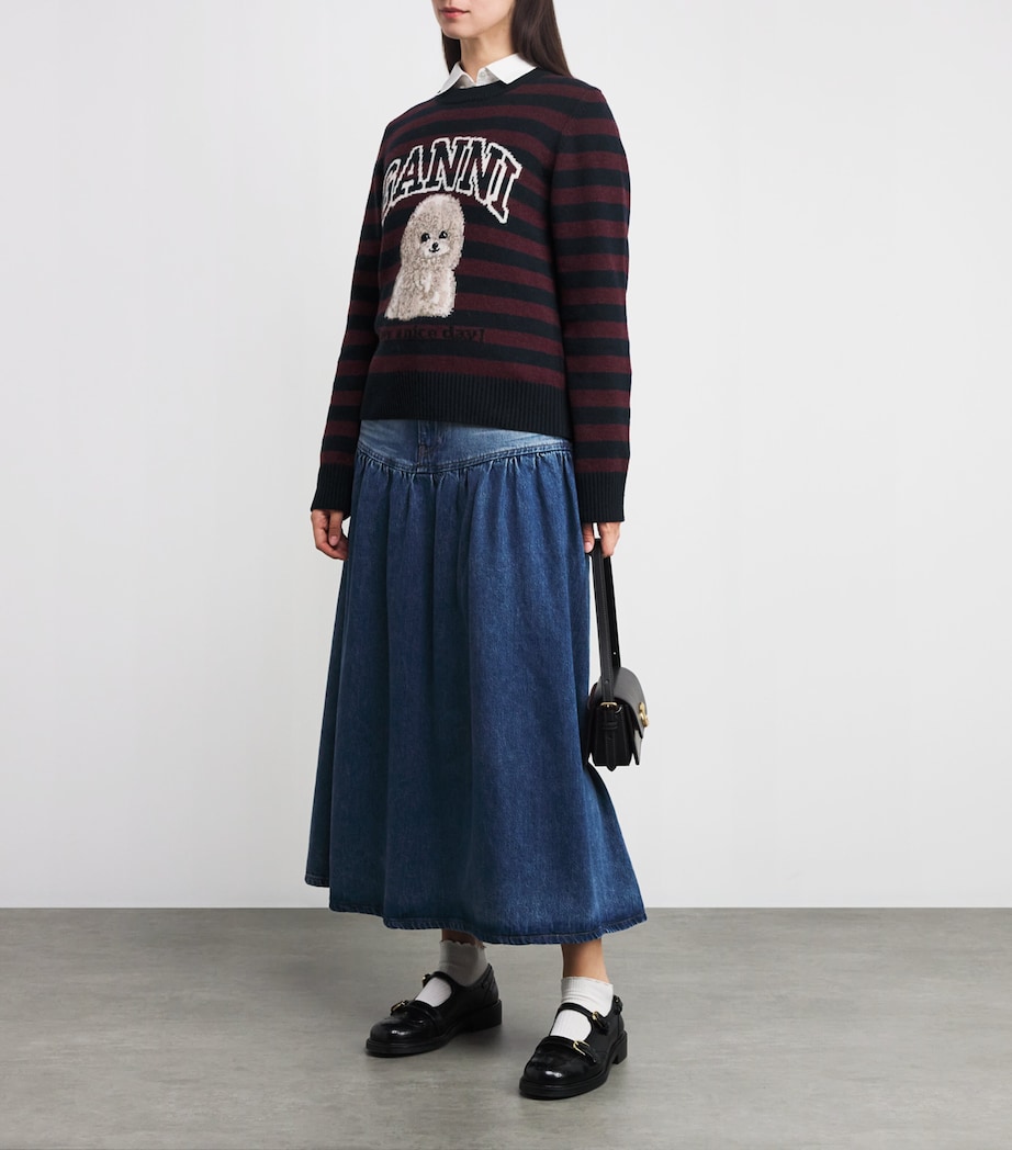 Wool-Blend Jacquard Poodle Sweatshirt 999 MULTICOLOUR Image 2