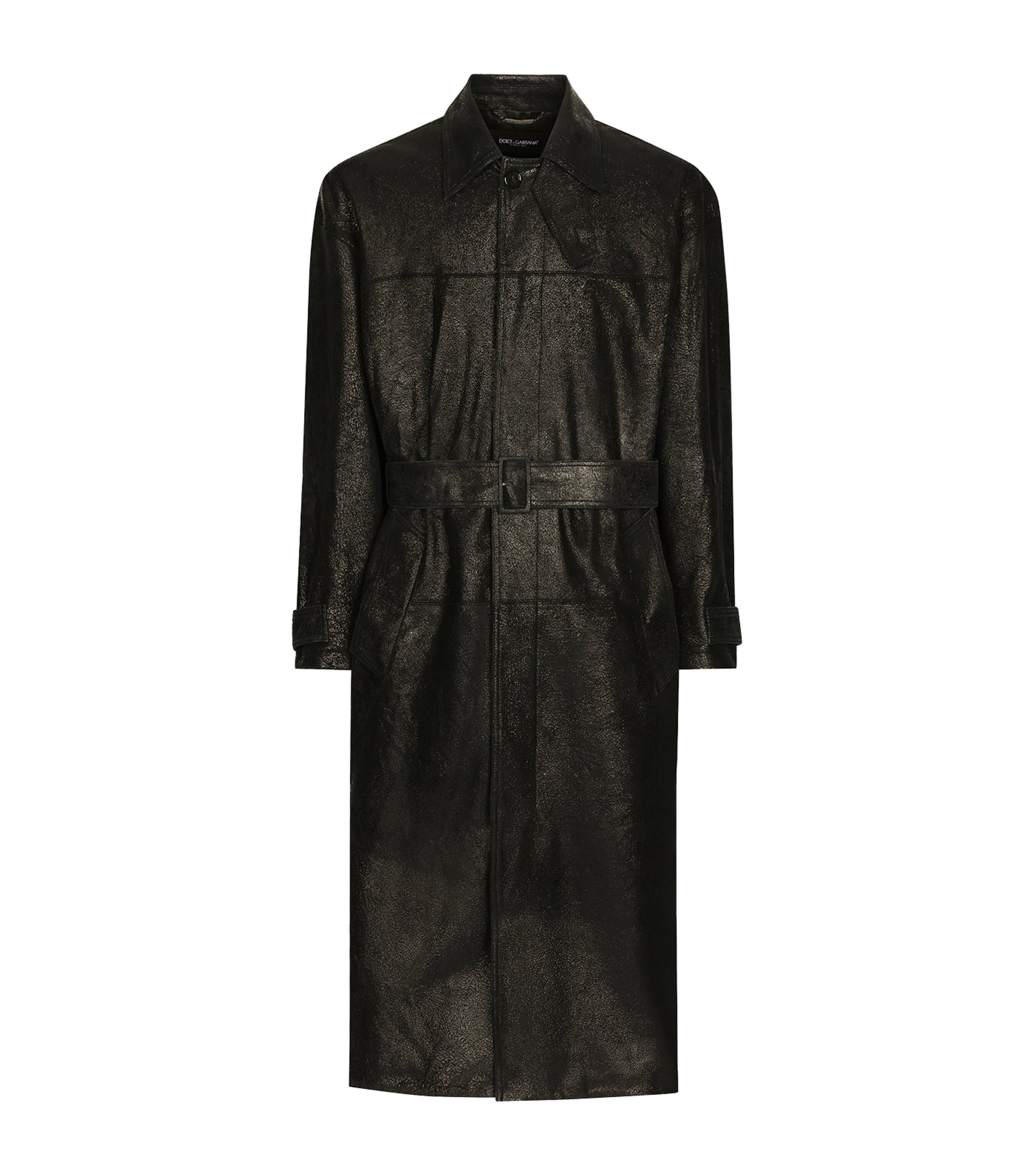 Dolce & Gabbana Leather Trench Coat