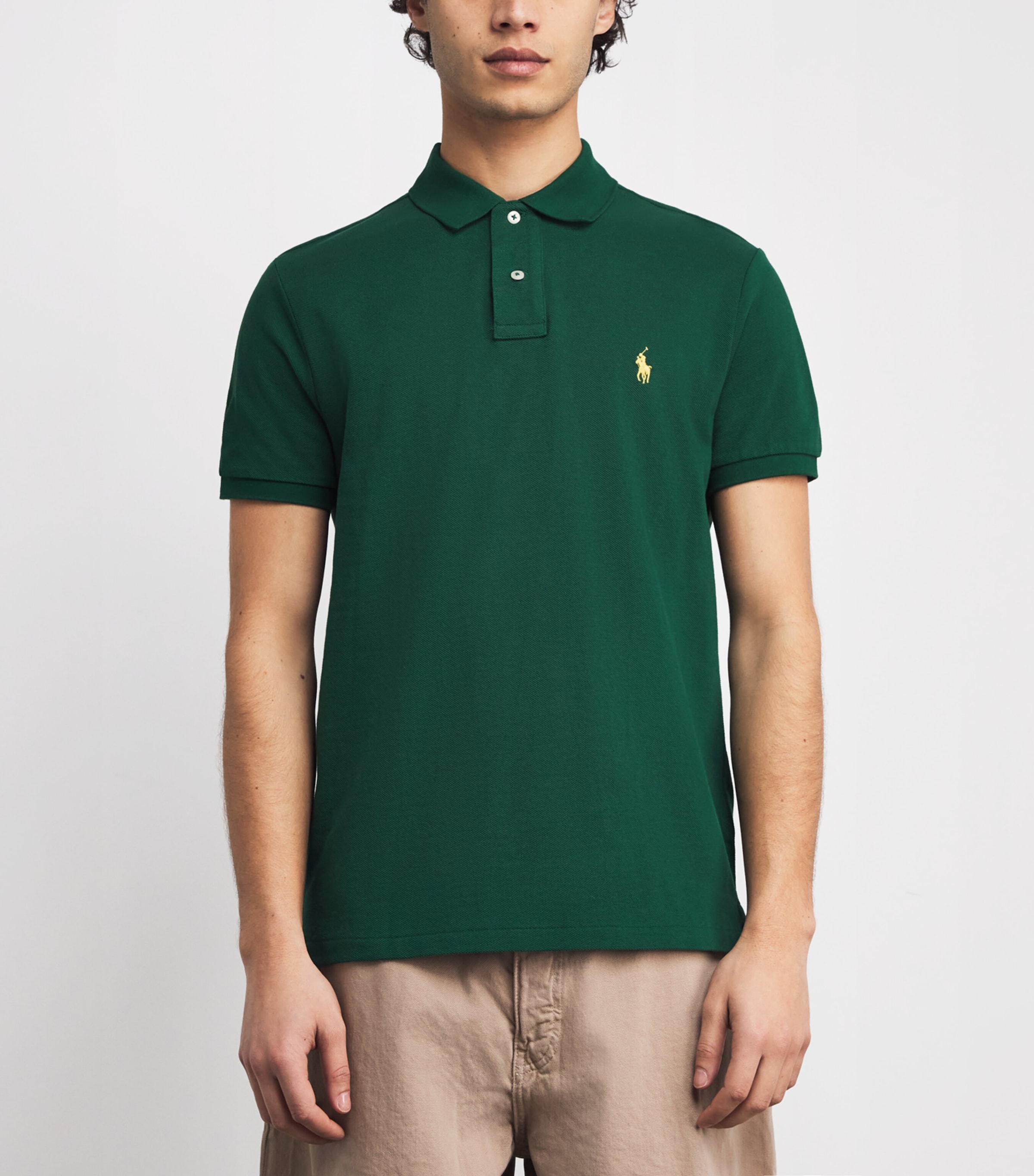 Cotton Mesh Custom-Fit Polo Shirt NEW FOREST/C1429 Image 3