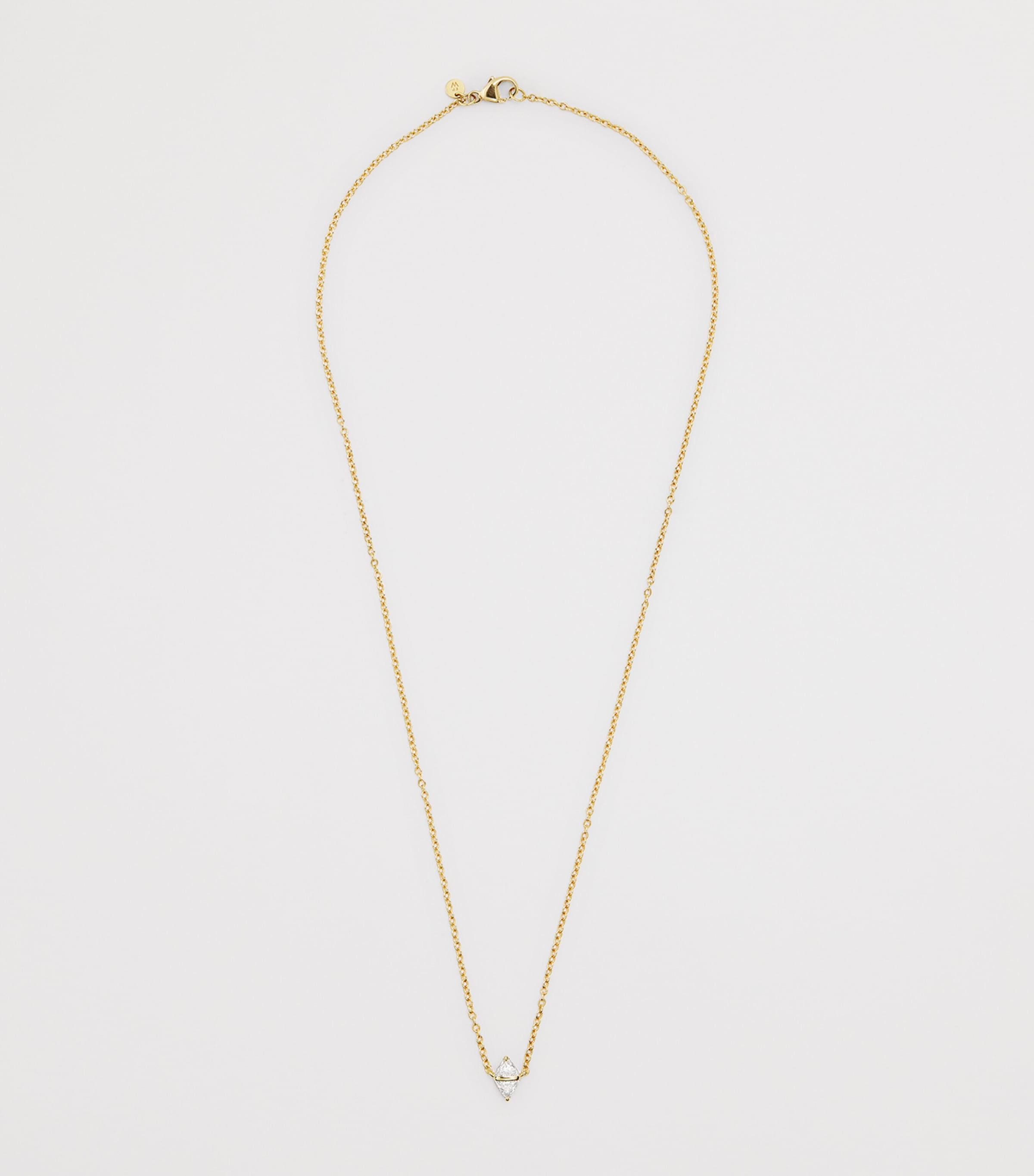 Yellow Gold and Diamond Tilly Necklace YELLOW GOLD Image 3