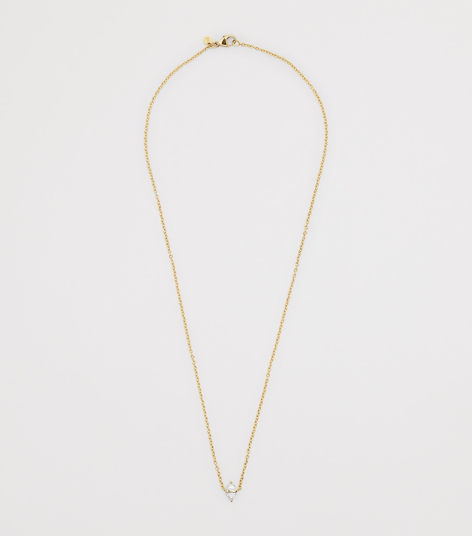 Yellow Gold and Diamond Tilly Necklace YELLOW GOLD Image 3