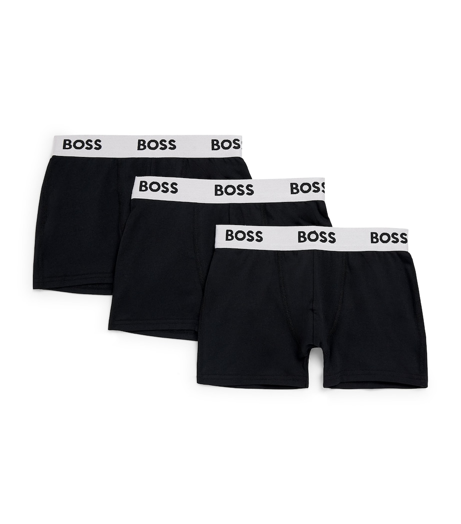 BOSS Kidswear Pack of 3 Boxer Briefs (4-16 Years) Black Image 1