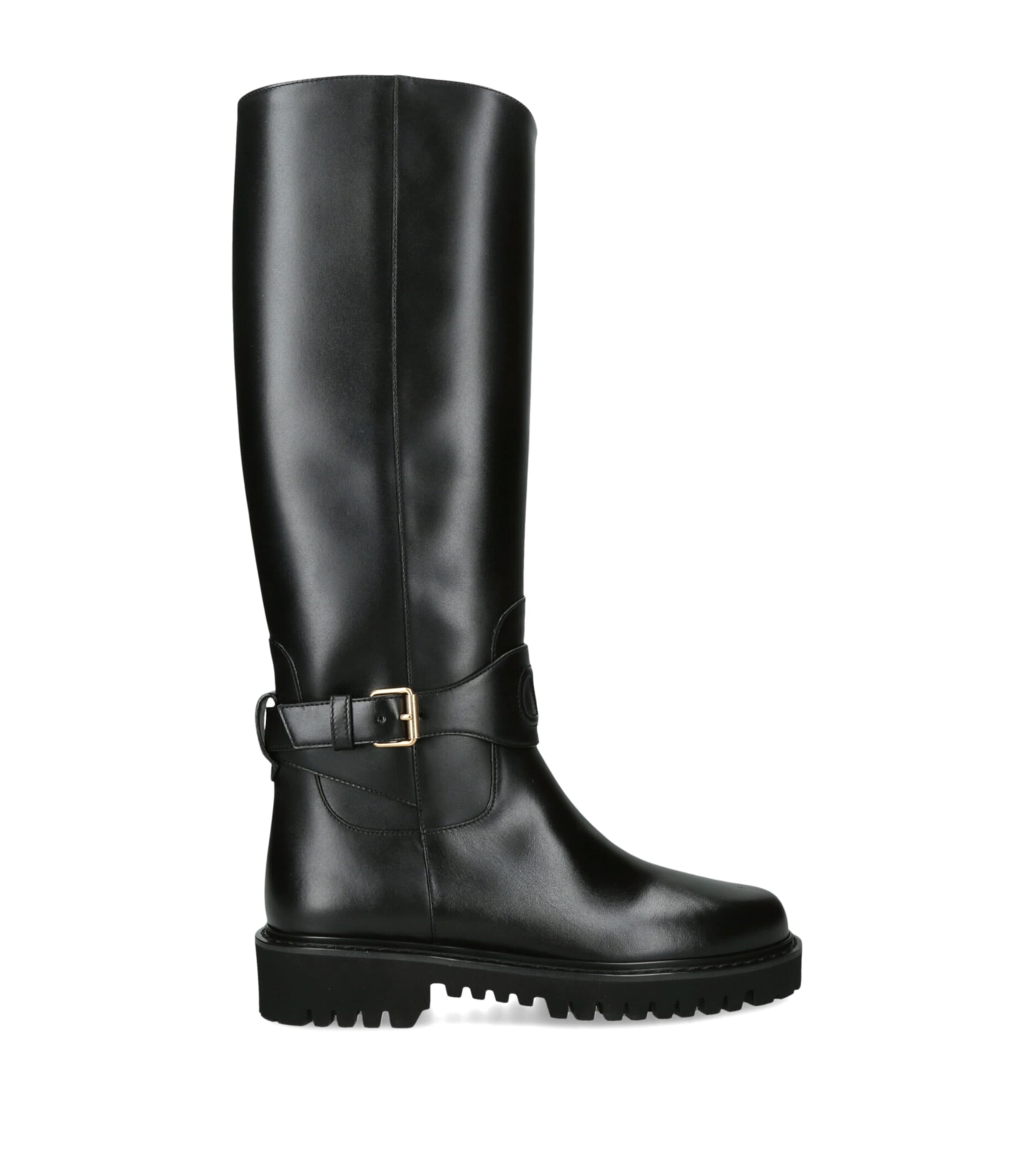 Valentino Garavani Leather Boots 40 Black Image 1
