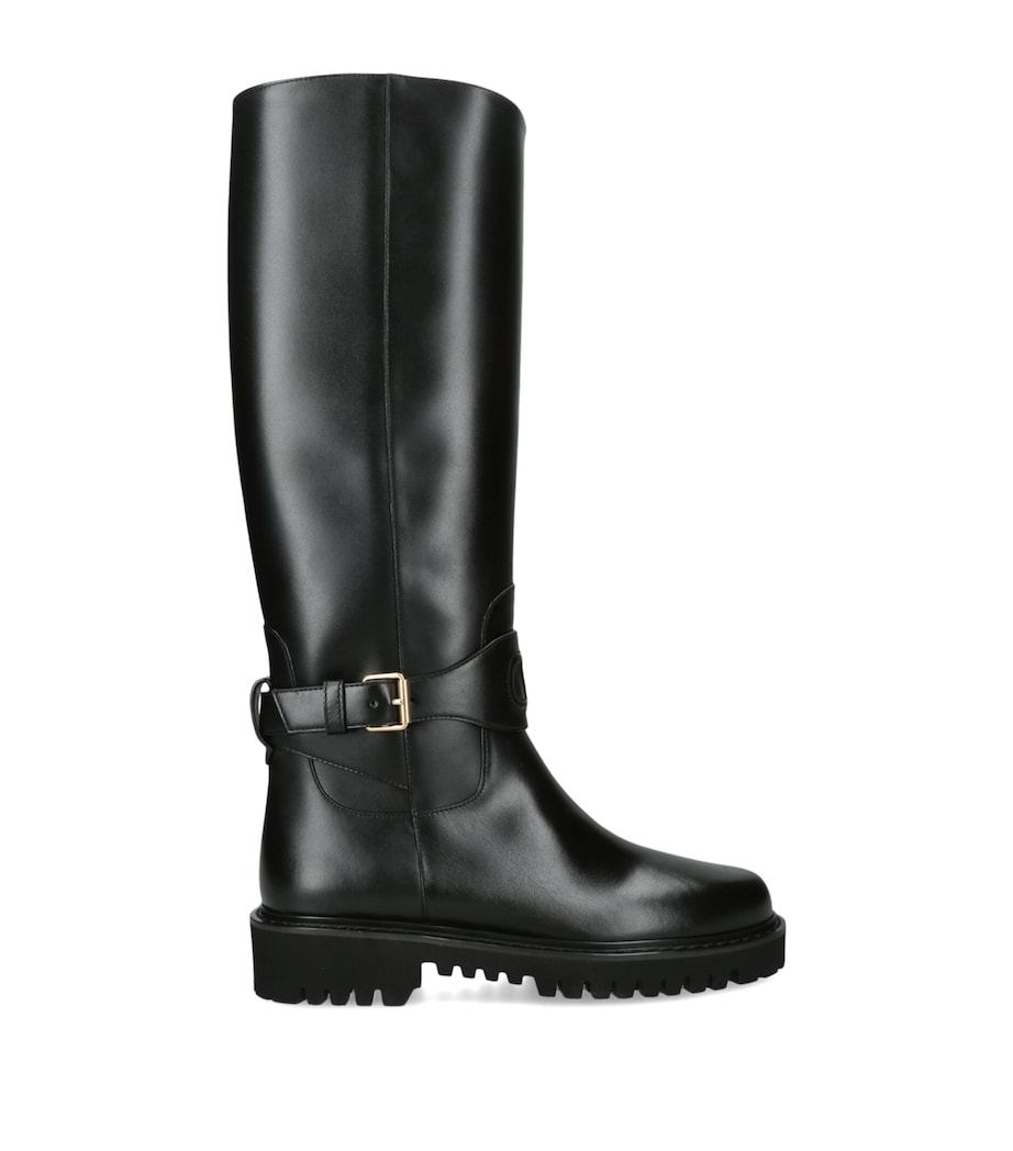 Valentino Garavani Leather Boots 40 Black Image 1
