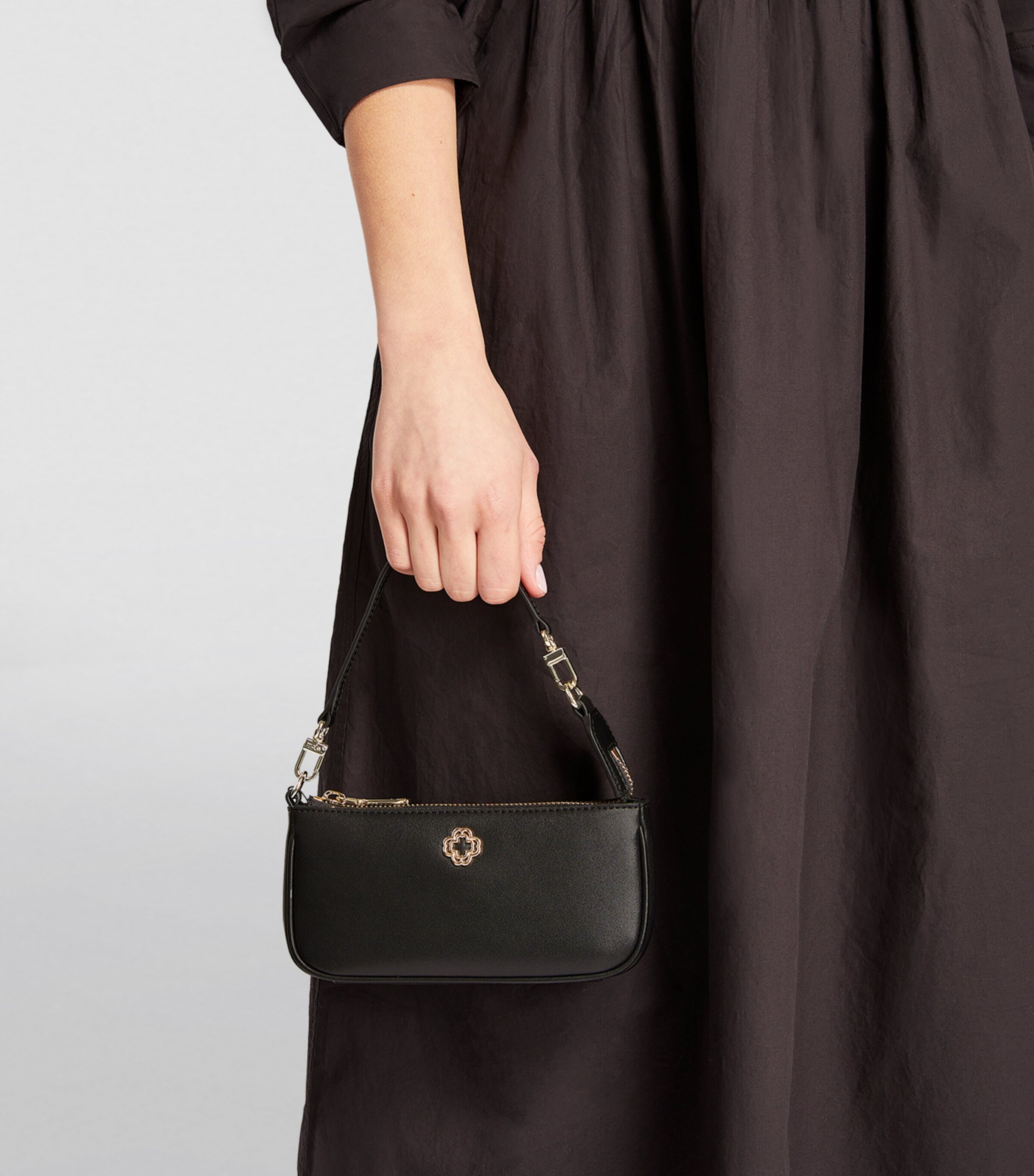 Maje Mini Sarah Clutch Bag Black Image 5