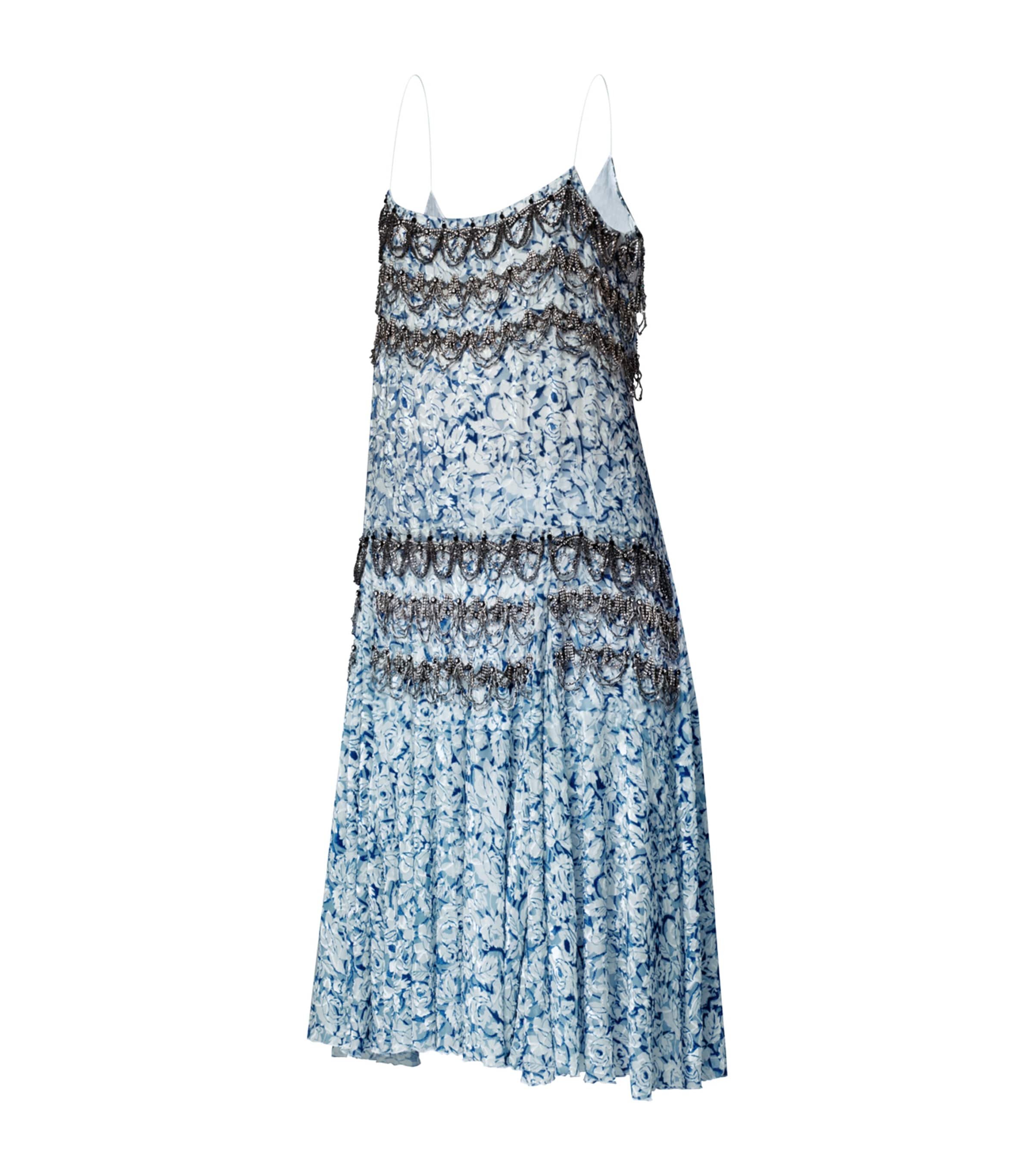 Crystal-Embellished Slip Dress MULTI Image 3