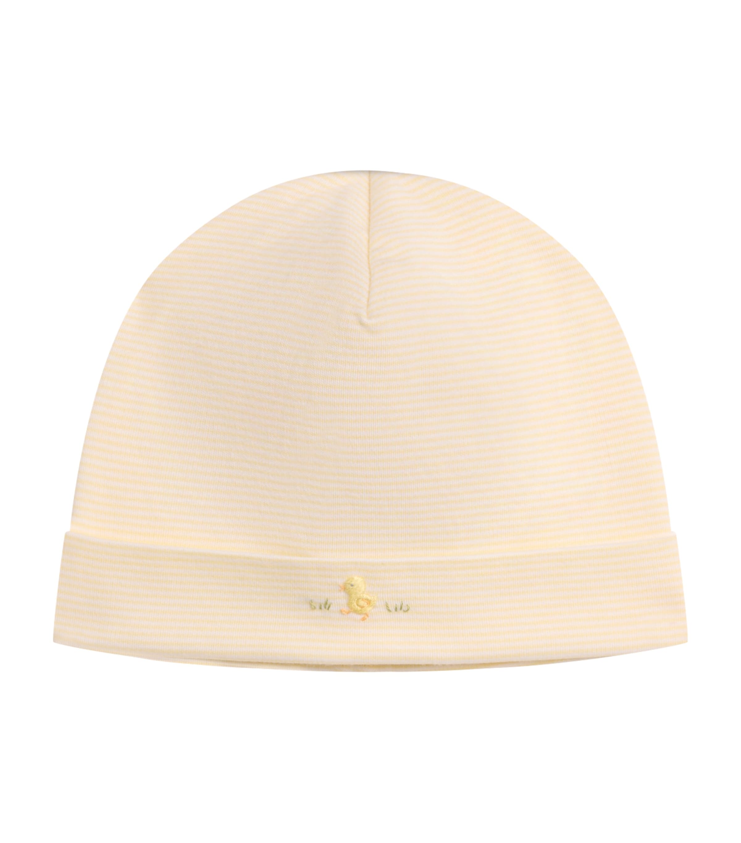 Kissy Kissy Pima Cotton Duckling Hat In Neutral