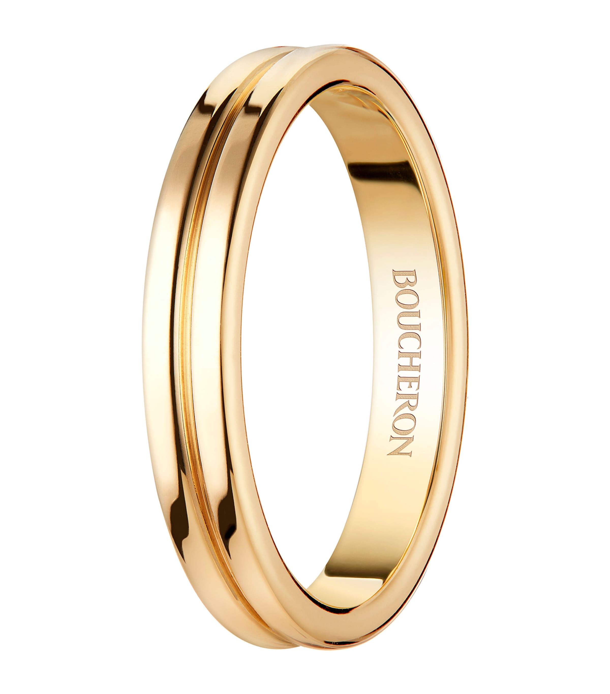 Boucheron Yellow Gold Quatre Godron Ring In Gold