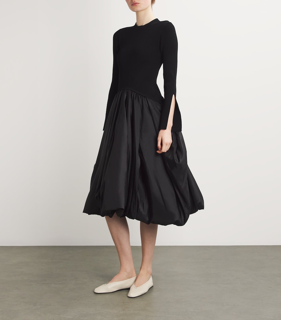 Leather Luna Ballet Flats WHITE Image 5