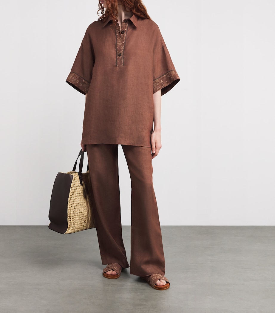 Embroidered Crossover Slides VICUNA Image 6