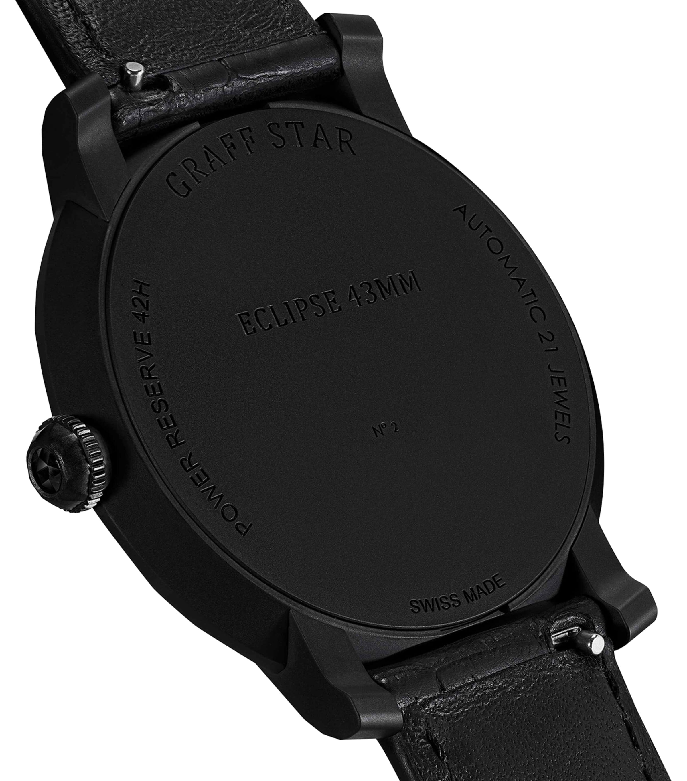 Graff Titanium DLC Eclipse Watch 43mm Black Image 3
