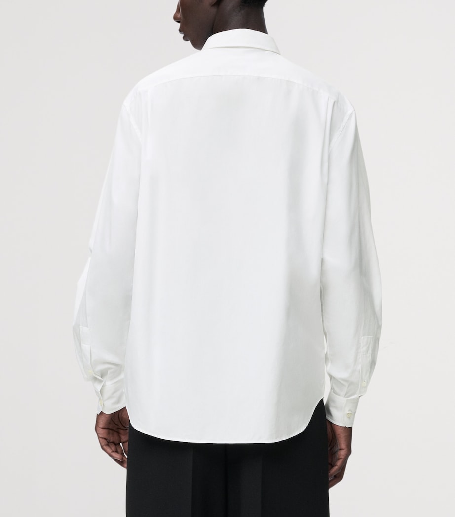 Cotton-Blend Poplin Shirt WHITE Image 4