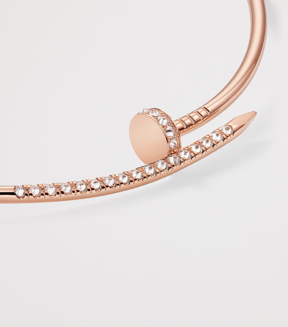 Small Rose Gold and Diamond Juste un Clou Torque Necklace ROSE GOLD Image 4
