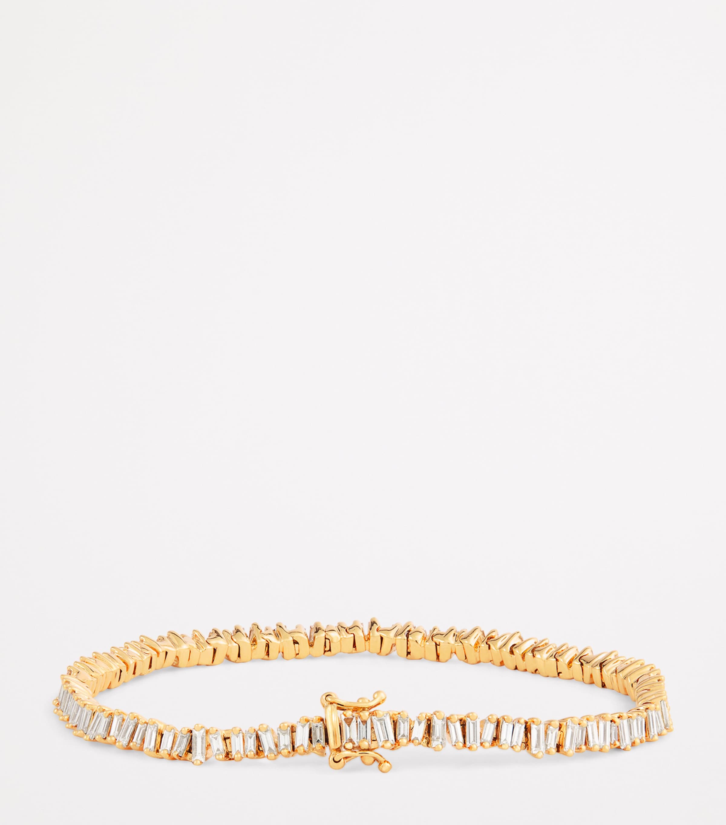 Suzanne Kalan Yellow Gold and Diamond Mini Classic Tennis Bracelet Yg/wd Image 3