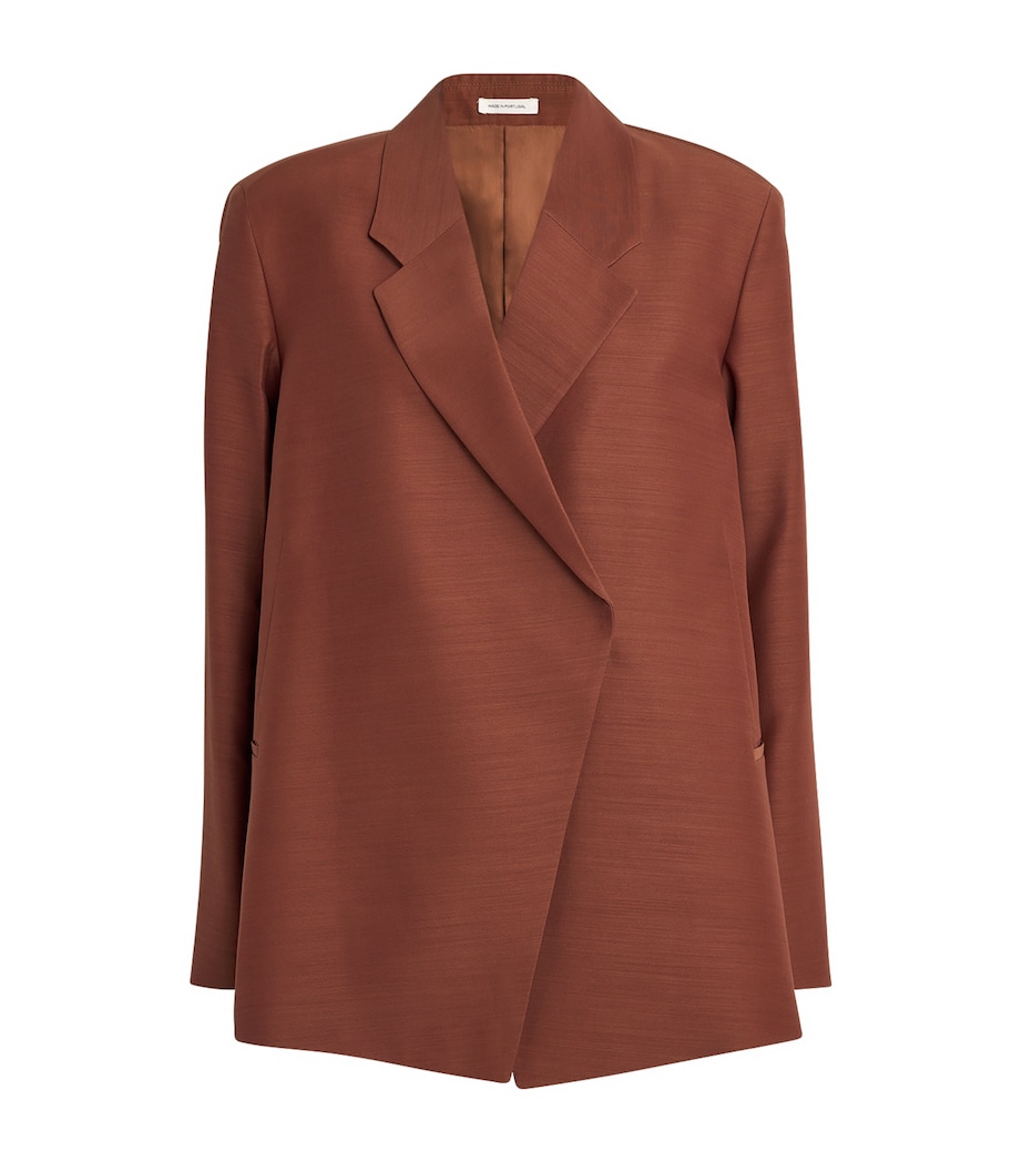 Organic Wool-Silk Polus Blazer 1026 RUST Image 1