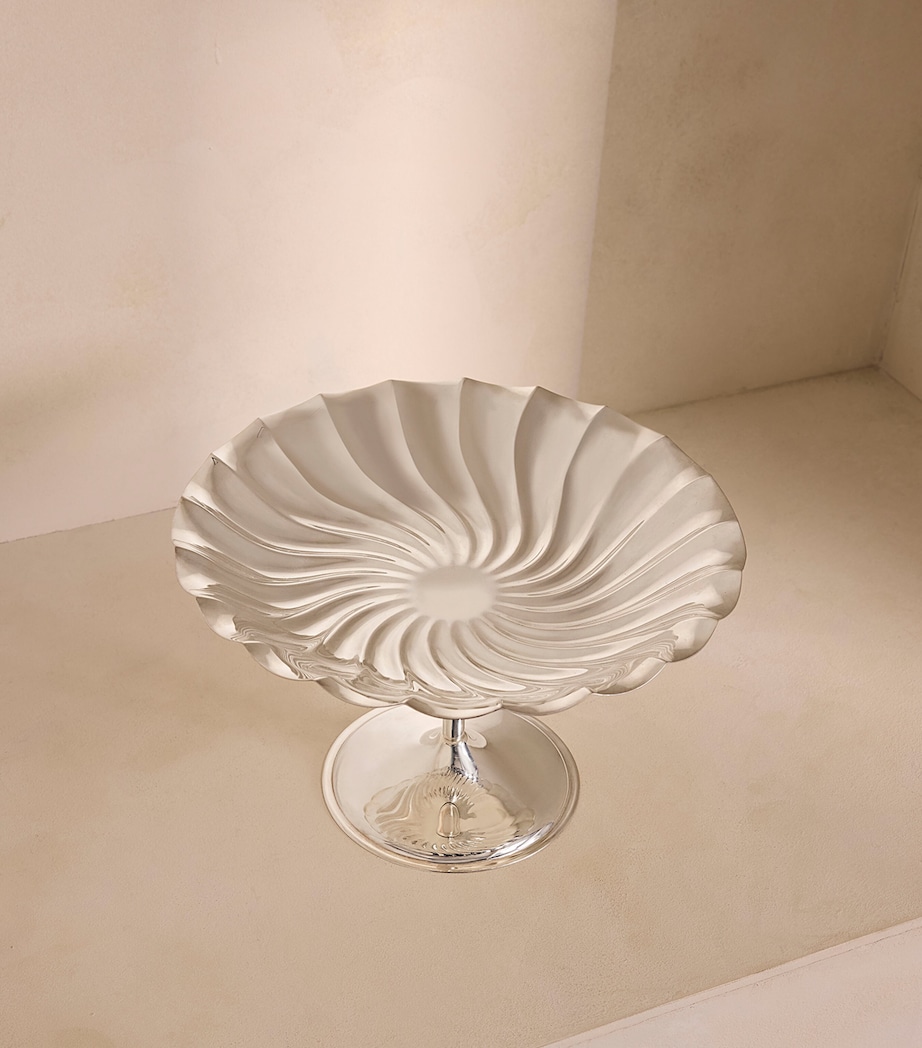 Soho Home Silver-Plated Stainless Steel Mews Footed Platter Silver Image 2