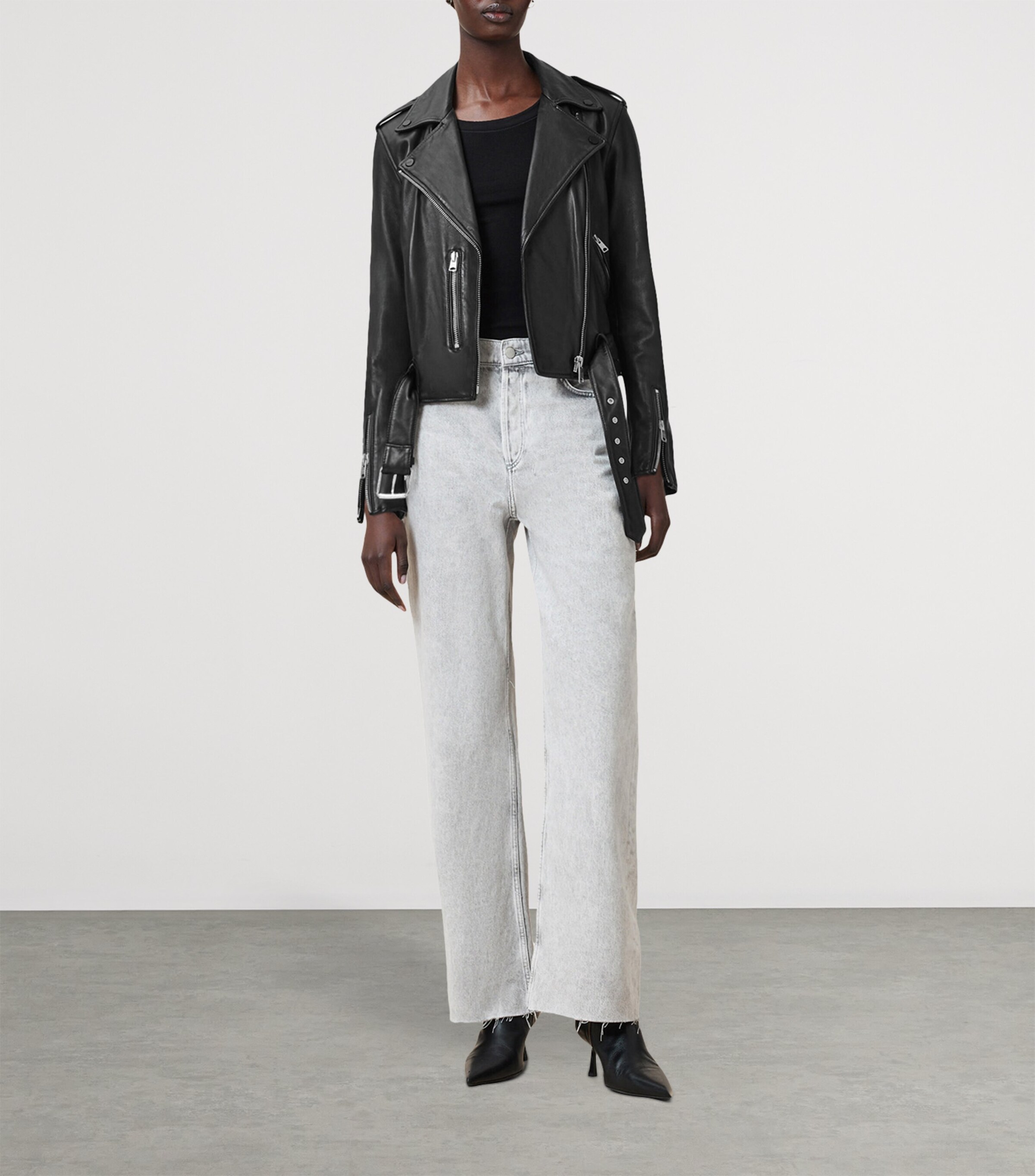 ジャケット・アウター ALLSAINTS BALFERN LEATHER BIKER JACKET ALLSAINTS Balfern Leather Biker Jacket in Black | REVOLVE