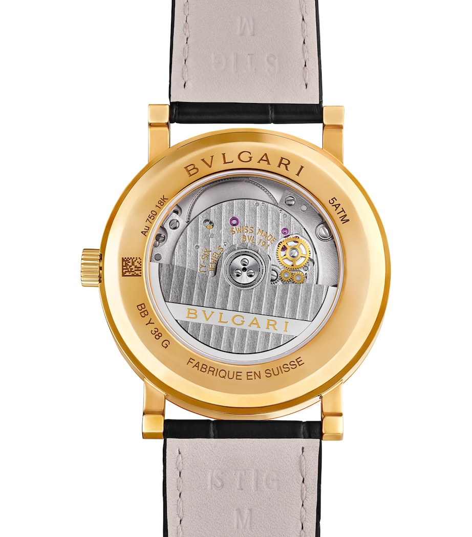 Yellow Gold BVLGARI BVLGARI Watch 38mm BLACK Image 3