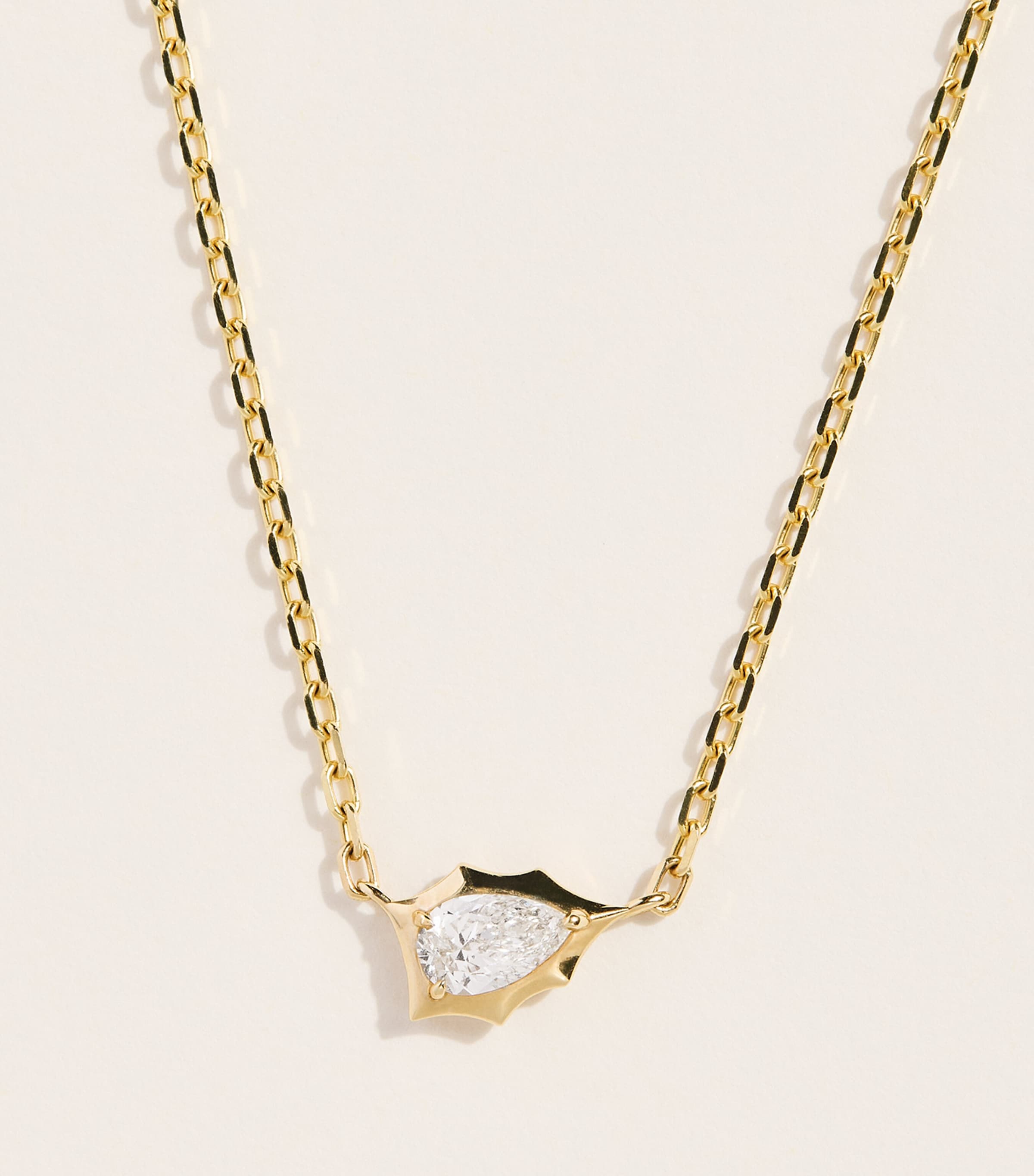 Jade Trau Small Yellow Gold and Diamond Envoy Alchemy Necklace Yellow Gold Image 1