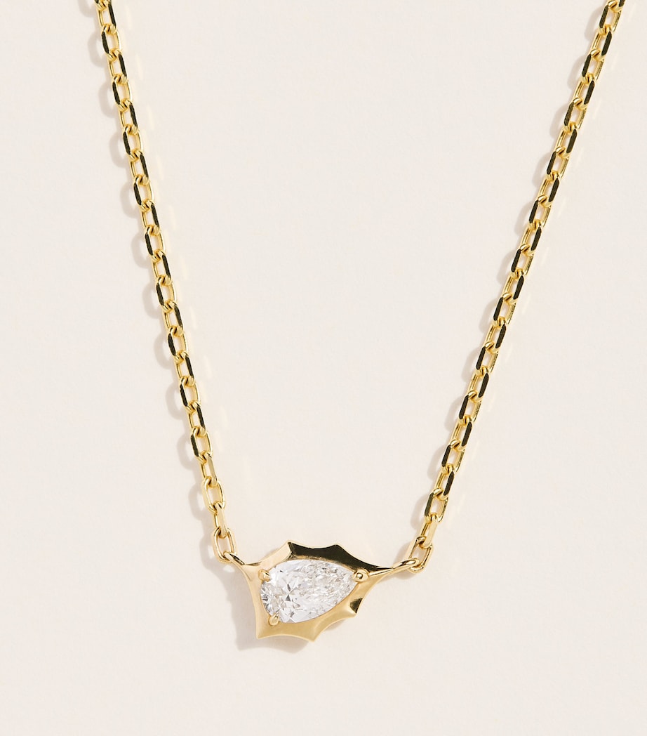 Jade Trau Small Yellow Gold and Diamond Envoy Alchemy Necklace Yellow Gold Image 1