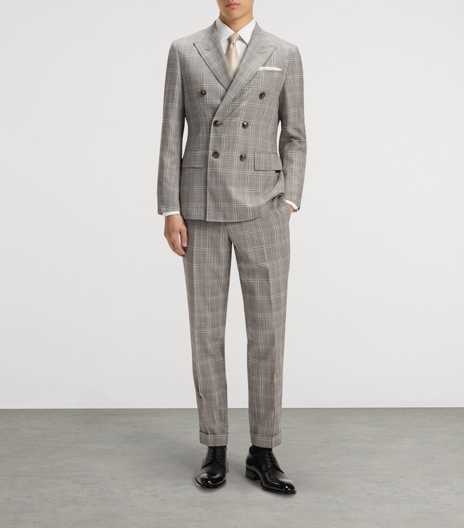 Virgin Wool-Silk Tapered Trousers 215 Image 2