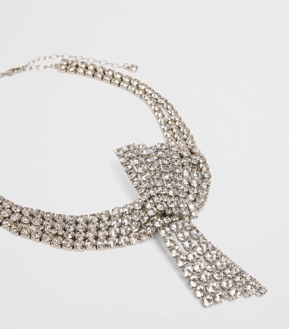 Marina Rinaldi Rhinestone-Embellished Butterfly Choker Crystal Image 3