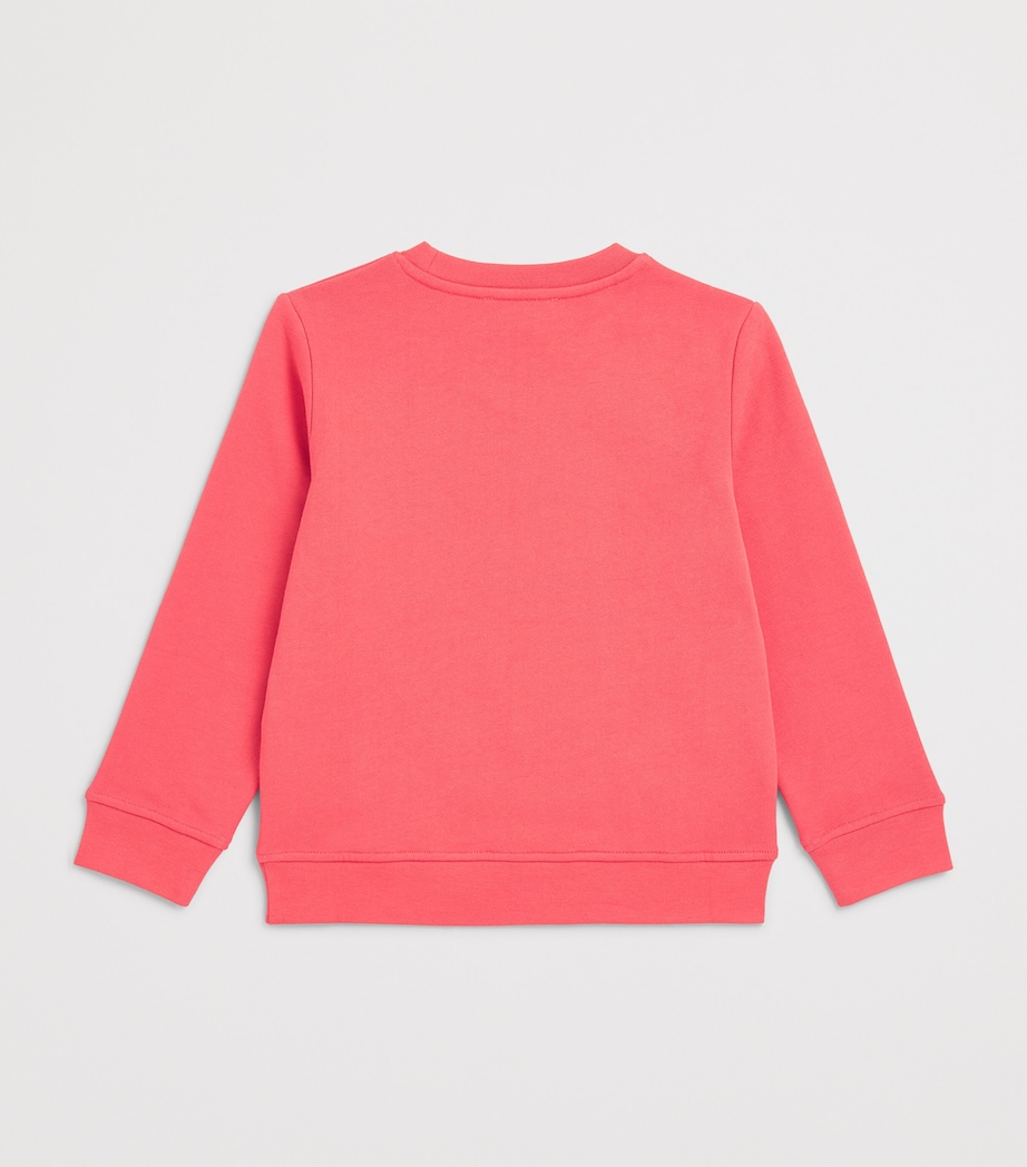 Stella McCartney Kids Cotton Logo Sweatshirt (2-14 Years) Red Image 2