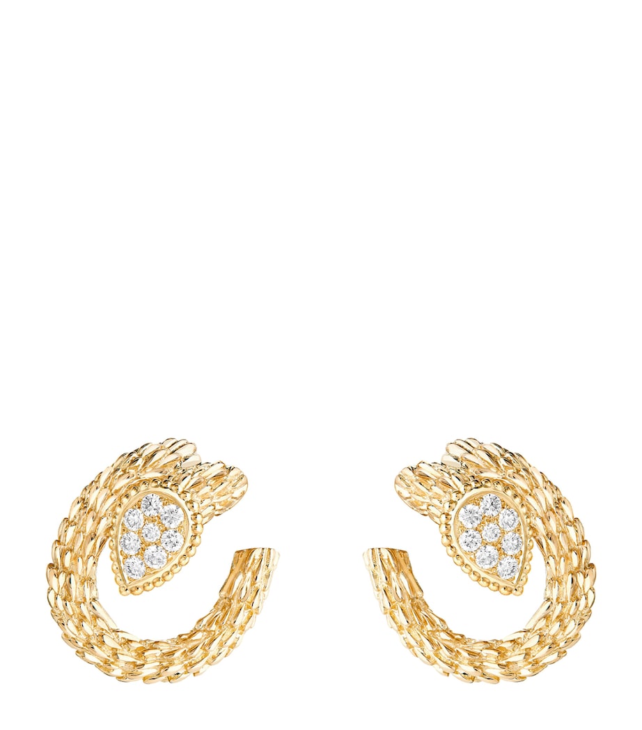 Yellow Gold and Diamond Serpent Bohème Earrings YELLOW GOLD Image 1