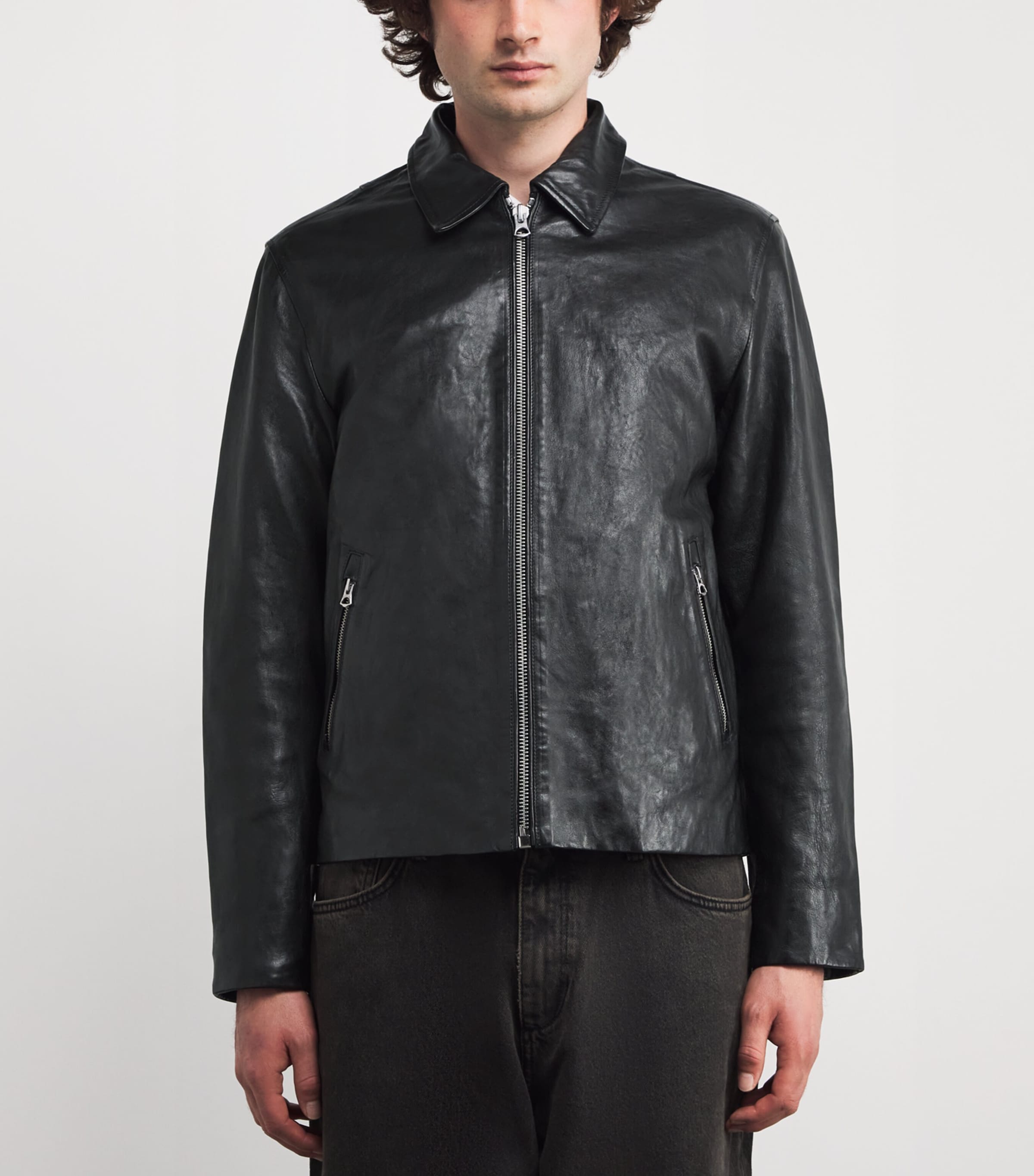 Melrose Leather Jacket BLK Image 3