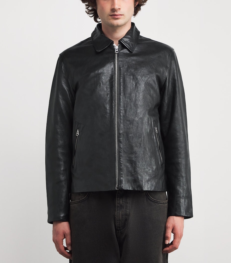 Melrose Leather Jacket BLK Image 3