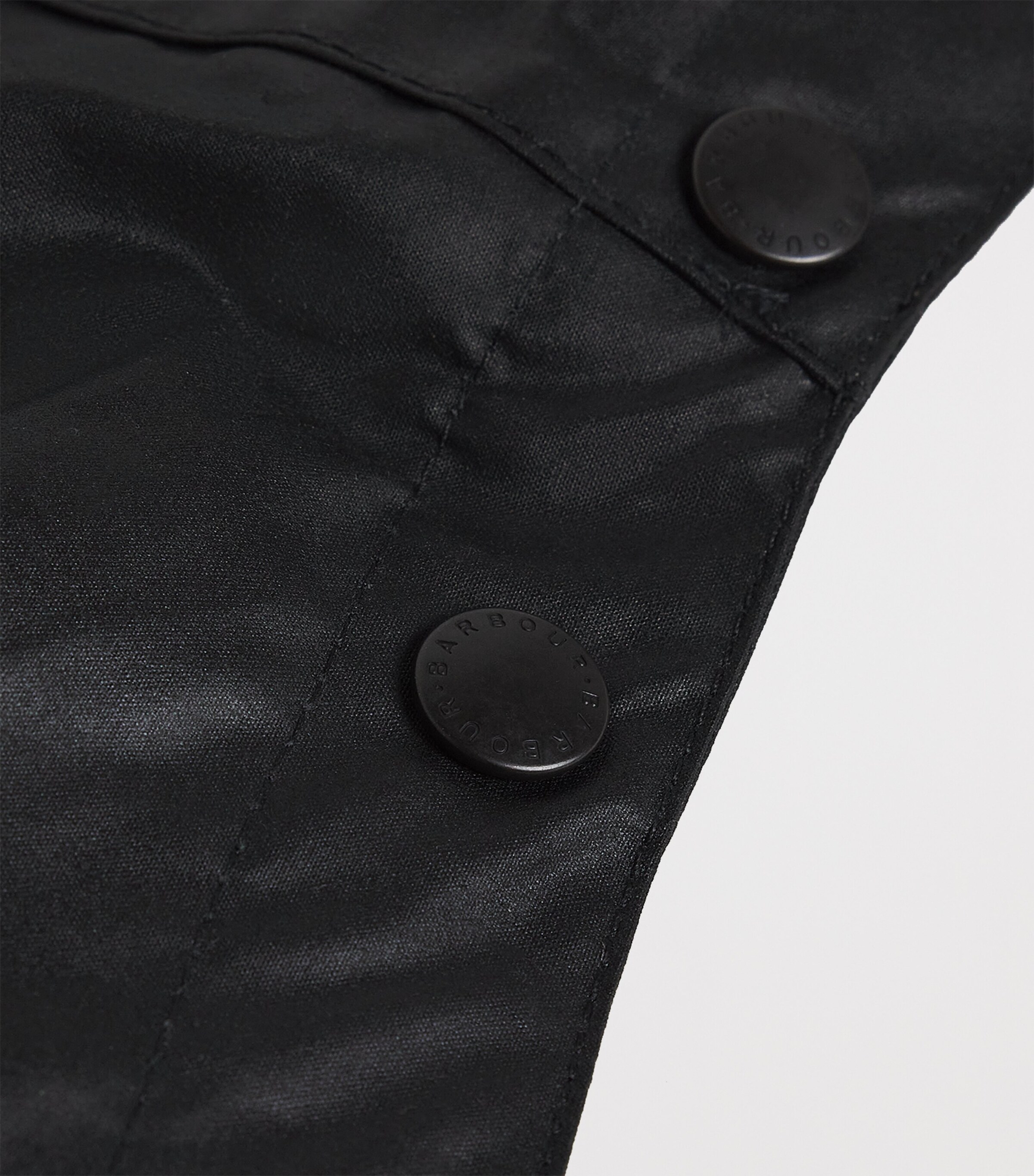 Waxed Cotton Hood BLACK Image 4