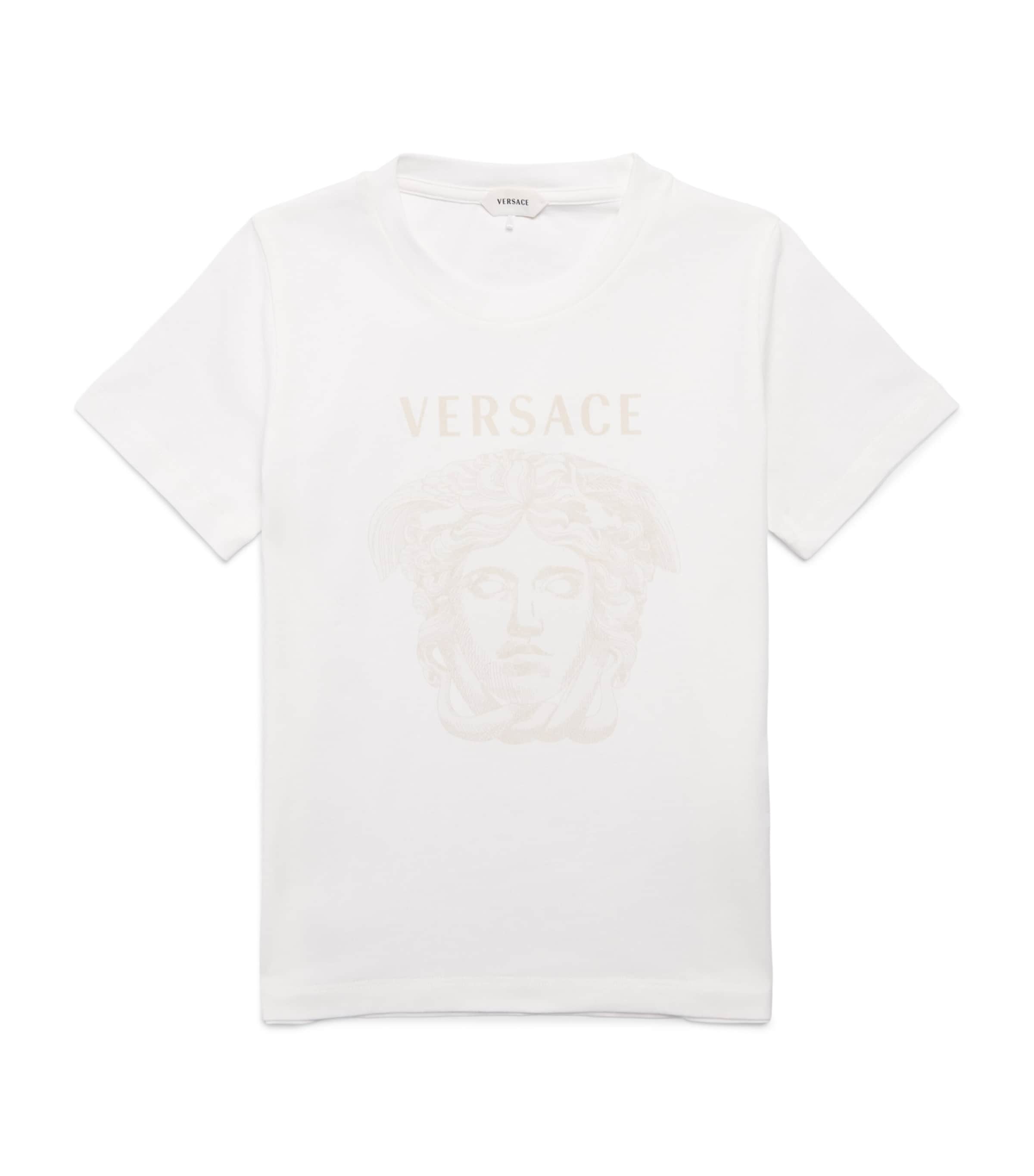 Versace Kids Cotton Logo T-Shirt (4-16 Years) Image 1
