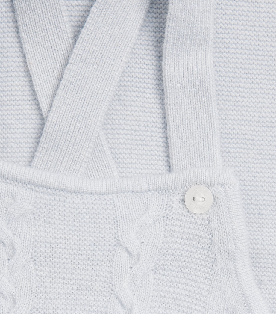 Tartine et Chocolat Wool-Cashmere Dungarees (3-24 Months) Ciel Image 3