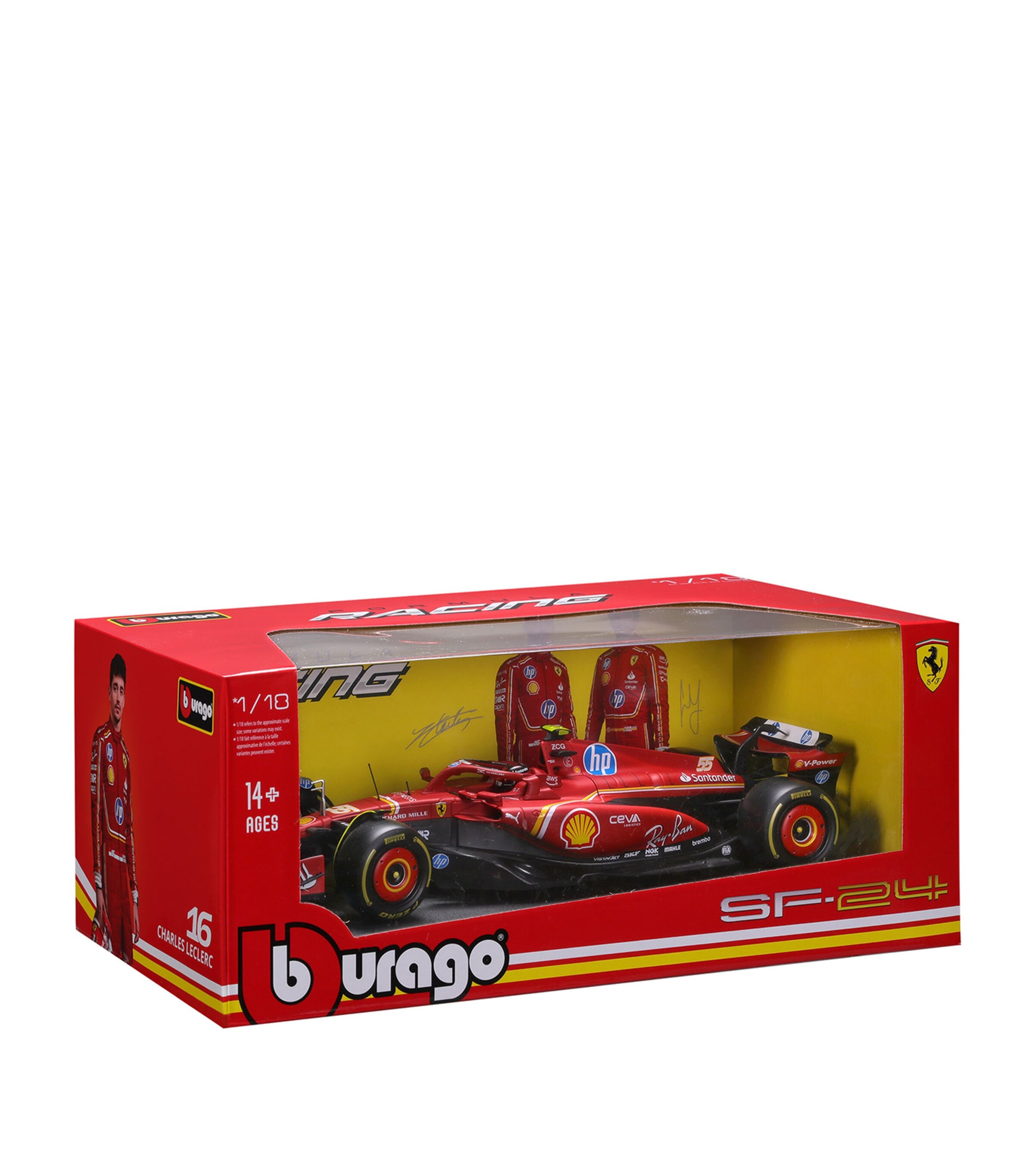 Bburago Ferrari F1 SF-24 Charles Leclerc 2024 1:18 Model | Harrods US