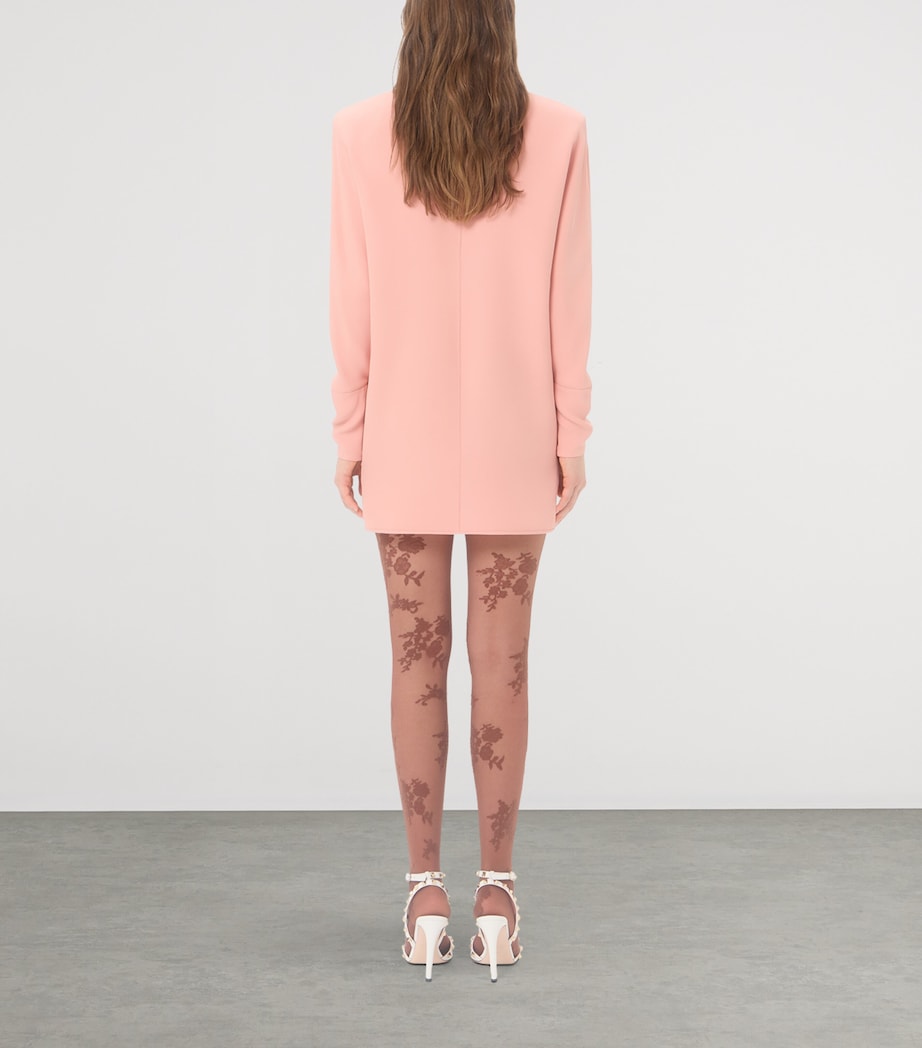 Valentino Womens Silk Bow-Embellished Mini Dress Image 5