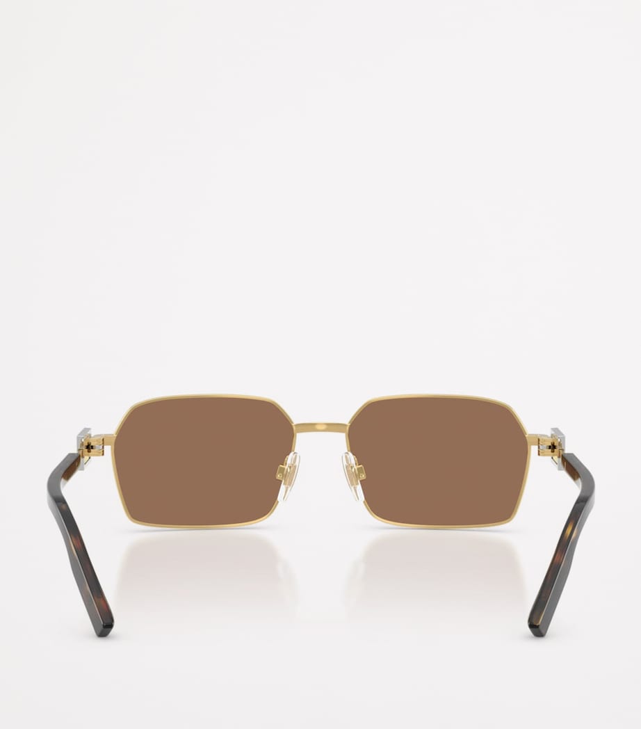 Wire-Frame Rectangular Sunglasses FEB-73 Image 4