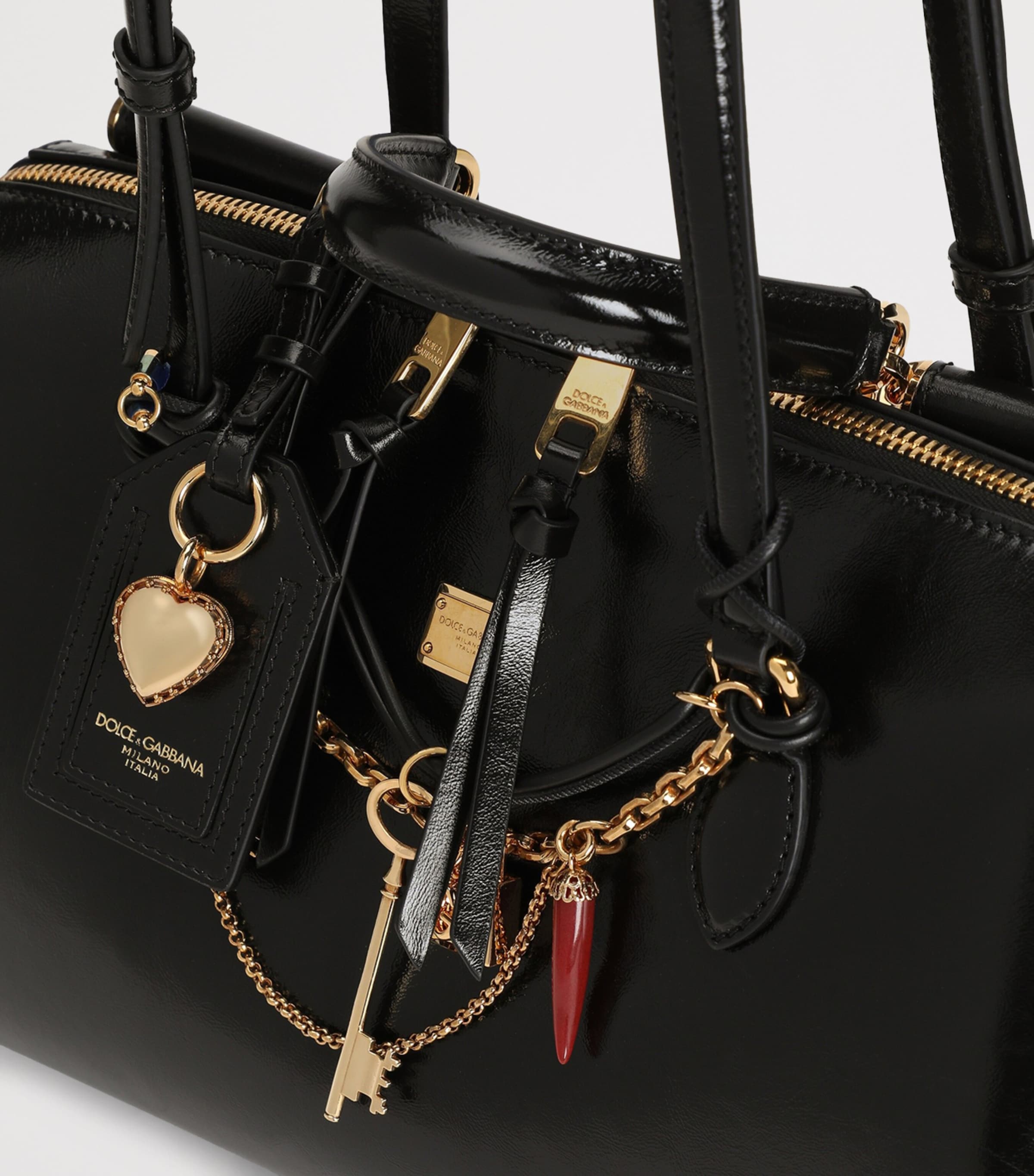DOLCE&GABBANA グラフィティ ショルダーバッグ 保存袋付 Dolce&Gabbana Multi Calfskin Vittoria Charm Shoulder Bag | Harrods US