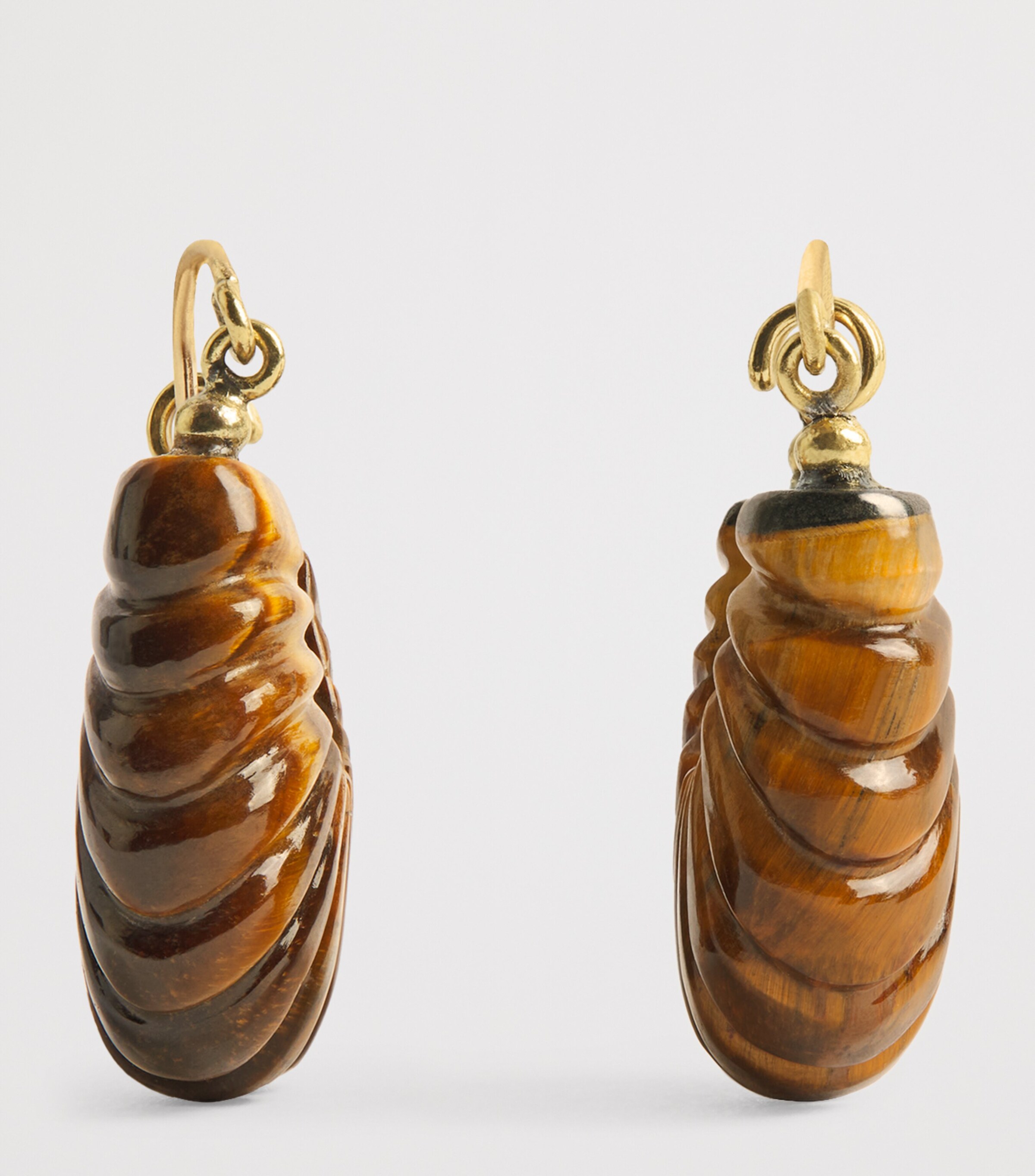 Ulla Johnson Tiger Eye Zora Hoop Earrings Tiger's Eye Image 3