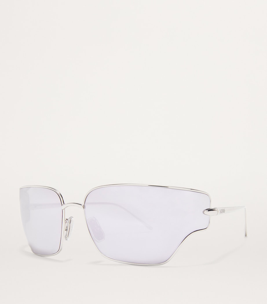 LOEWE Metal Arch Sunglasses Grey/white Image 2